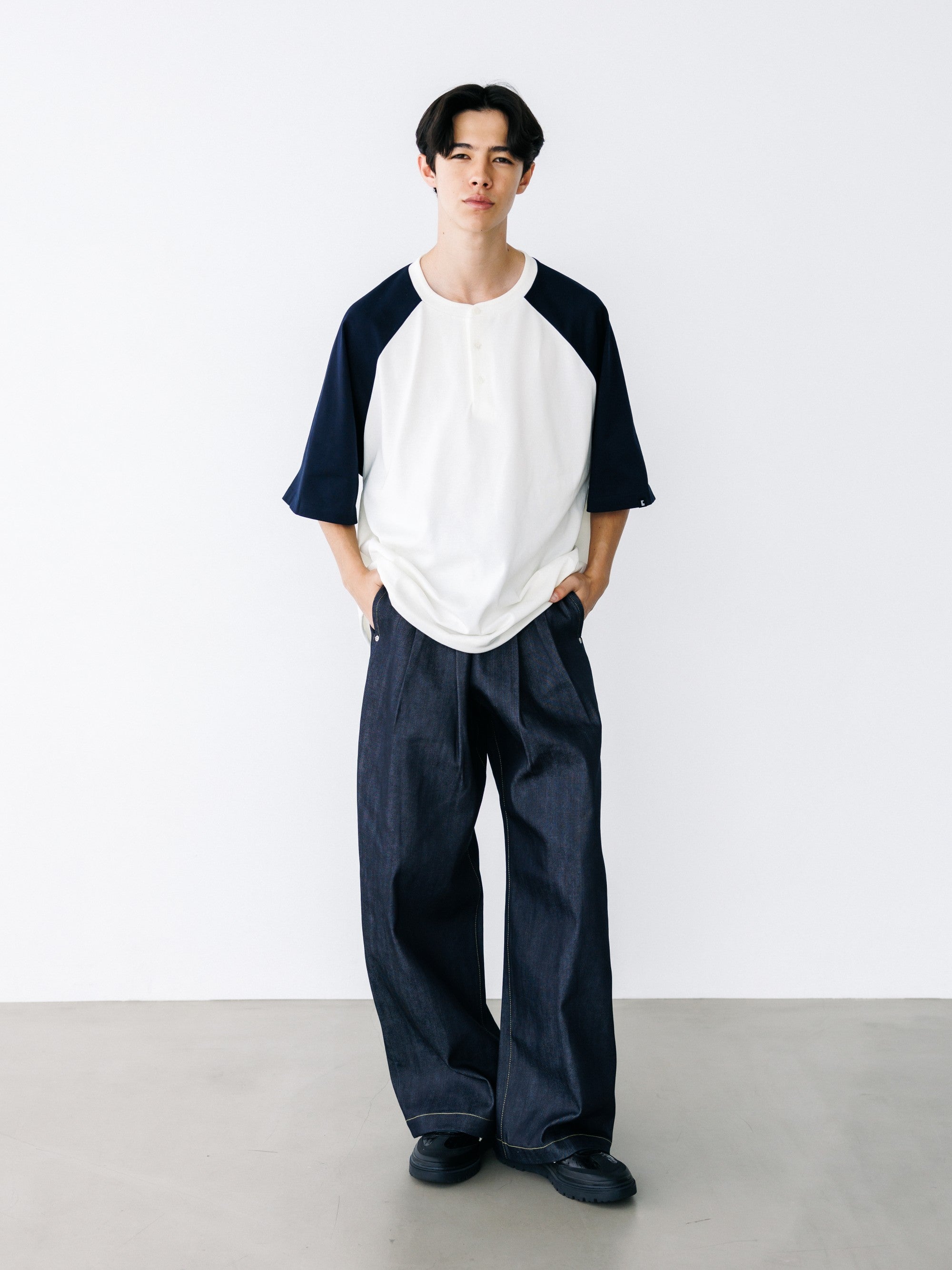【8.19 WED 20:00- IN STOCK】RAW DENIM CITY WIDE STRAIGHT PANTS (RIGID INDIGO)
