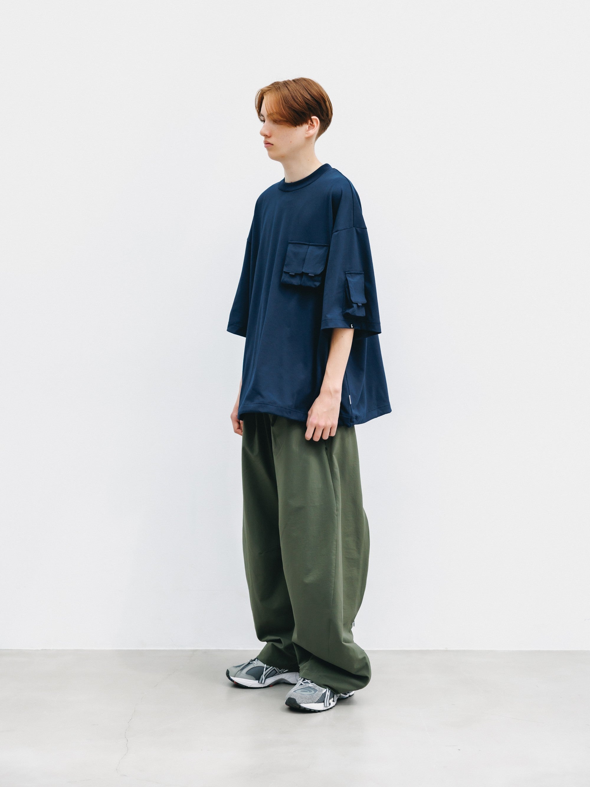 【6.3 WED 20:00- IN STOCK】COOLDOTS® CITY BARREL LEG PANTS（OLIVE）