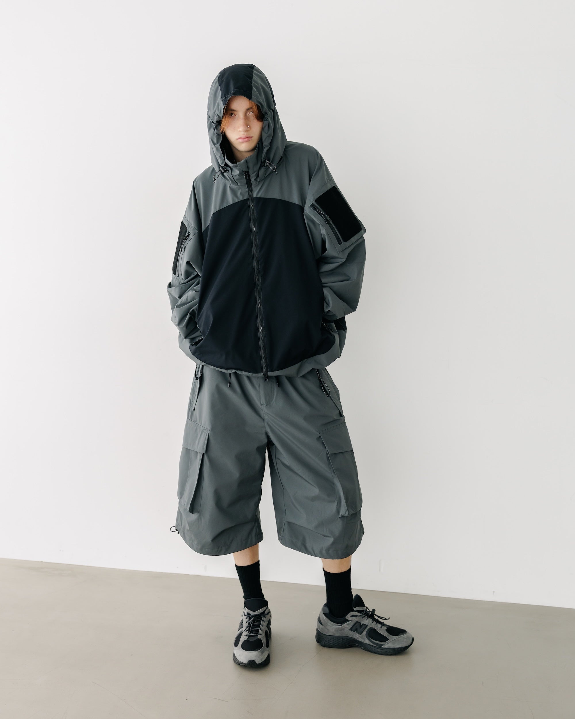 【9.17 WED 20:00- IN STOCK】+phenix WINDSTOPPER® by GORE-TEX LABS CITY MILITARY JACKET (GRAPHAITE GRAY× BLACK)