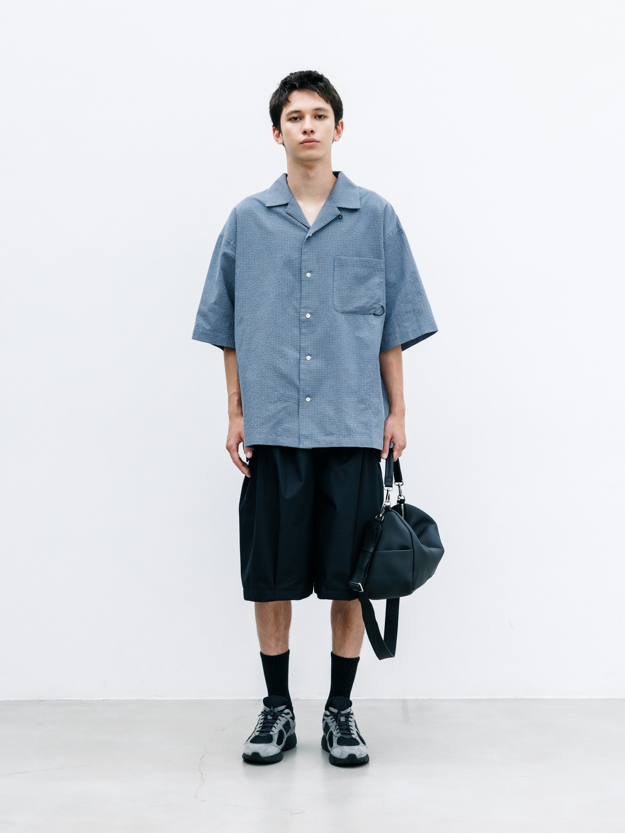 【8.12 WED 20:00- IN STOCK】+phenix WINDSTOPPER® by GORE-TEX LABS CITY FLAP WIDE BALLOON HALF PANTS (BLACK)