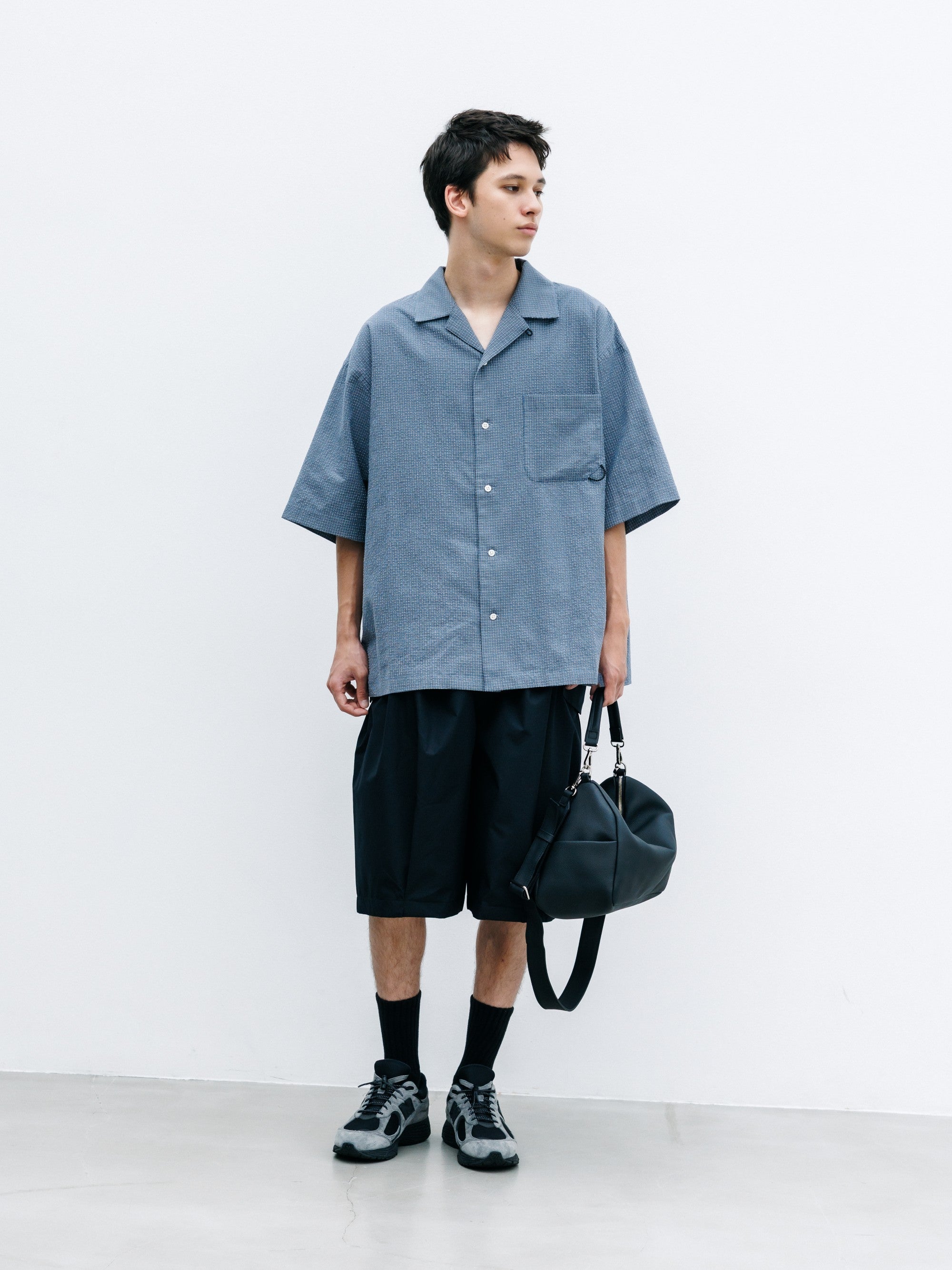 【8.12 WED 20:00- IN STOCK】+phenix WINDSTOPPER® by GORE-TEX LABS CITY FLAP WIDE BALLOON HALF PANTS (BLACK)