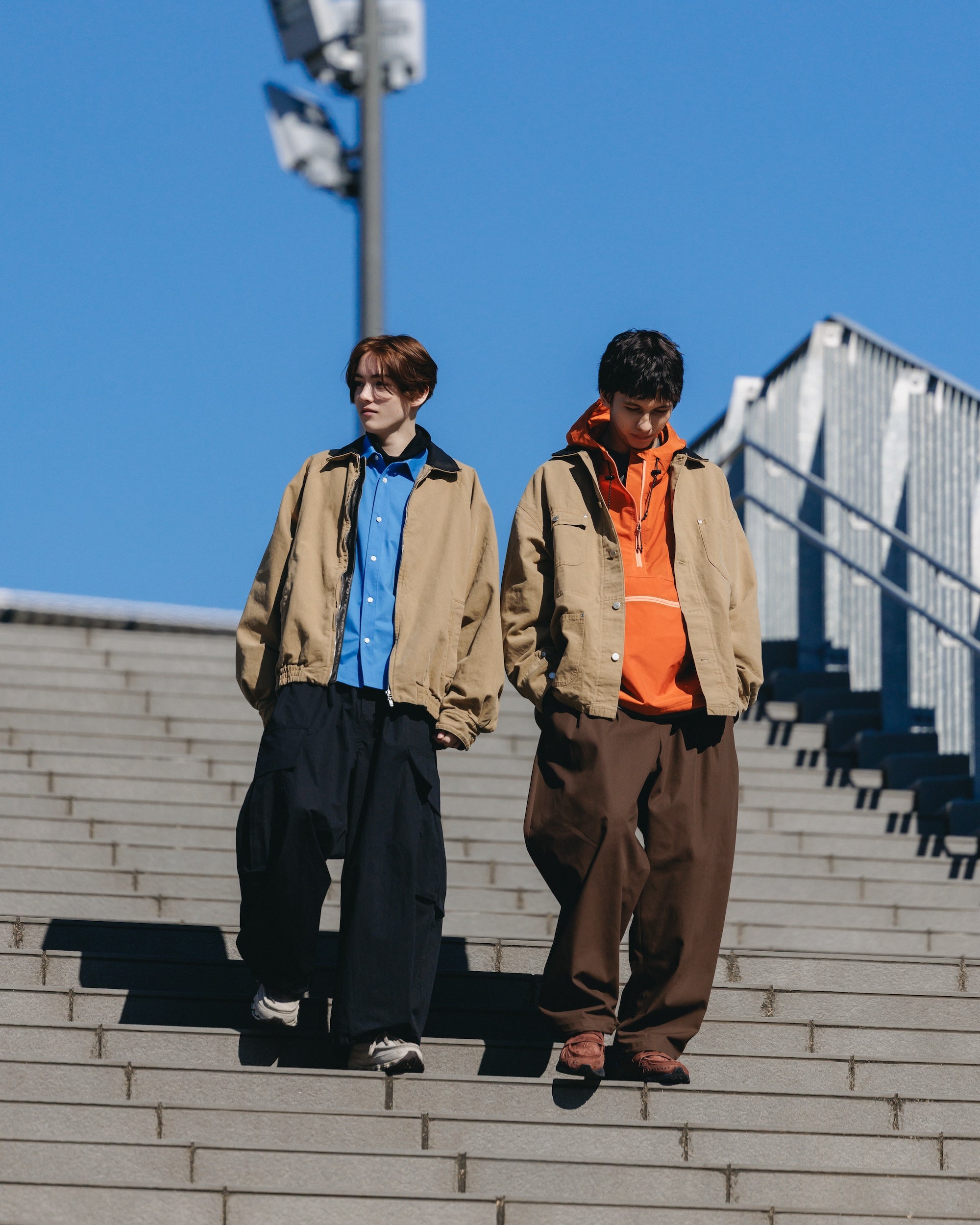 VINTAGE DYED DUCK CITY UTILITY JACKET (BEIGE)