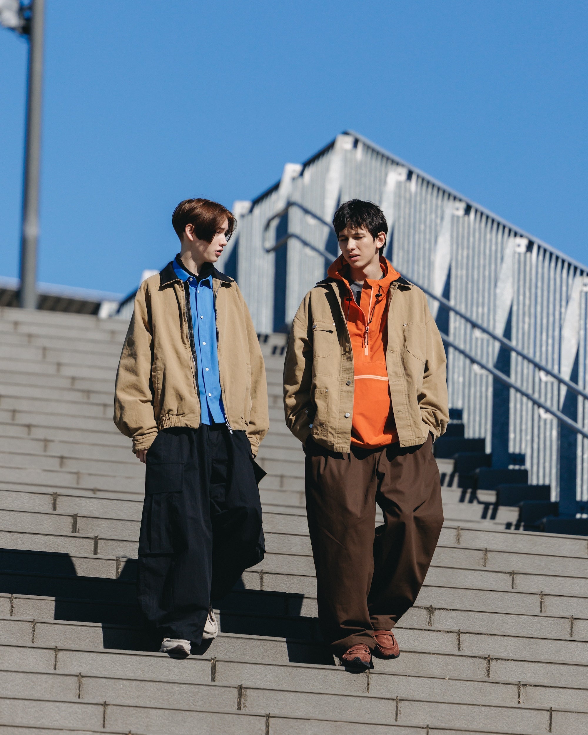 VINTAGE DYED DUCK CITY UTILITY JACKET (BEIGE)