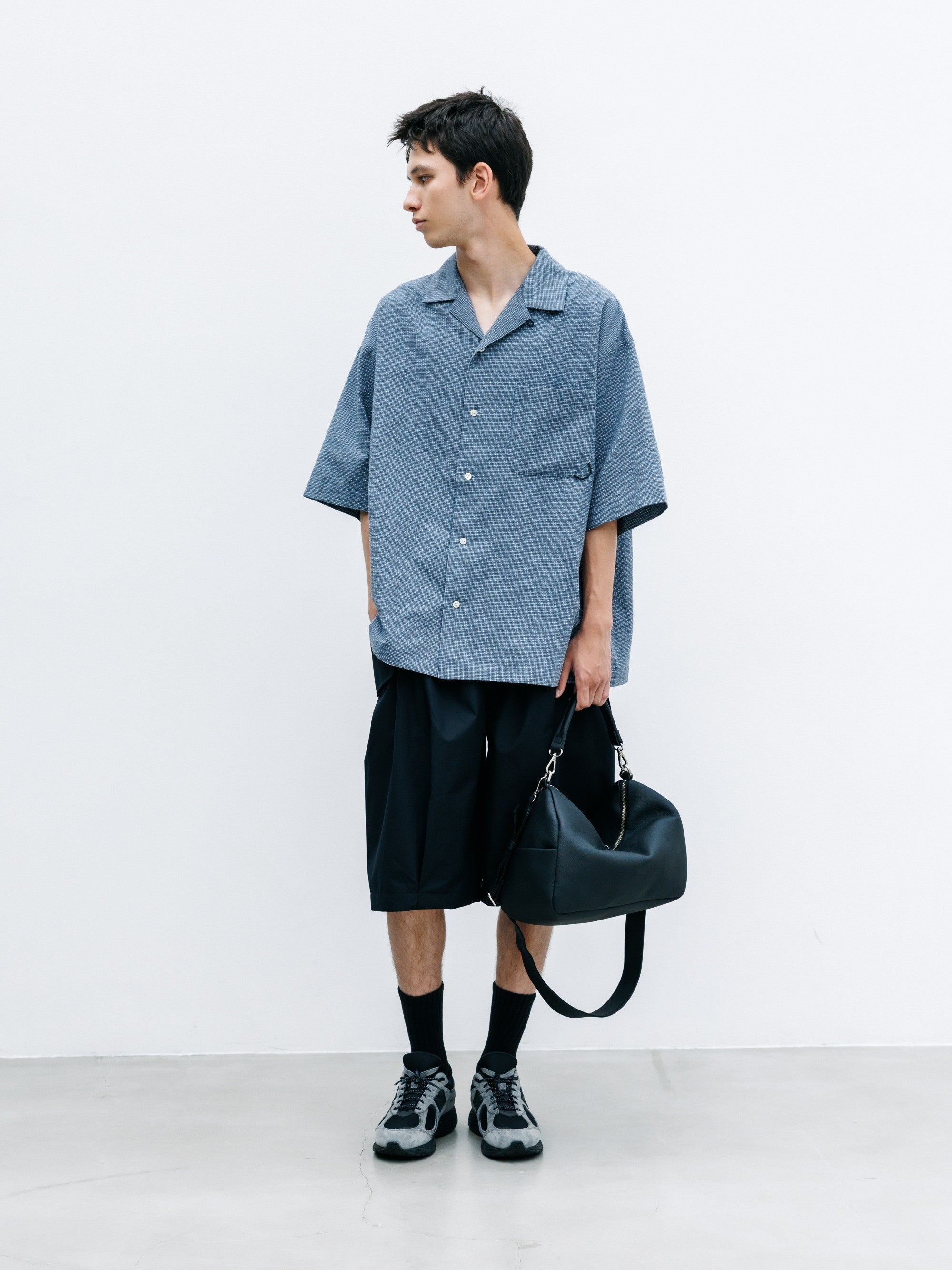 【8.12 WED 20:00- IN STOCK】+phenix WINDSTOPPER® by GORE-TEX LABS CITY FLAP WIDE BALLOON HALF PANTS (BLACK)