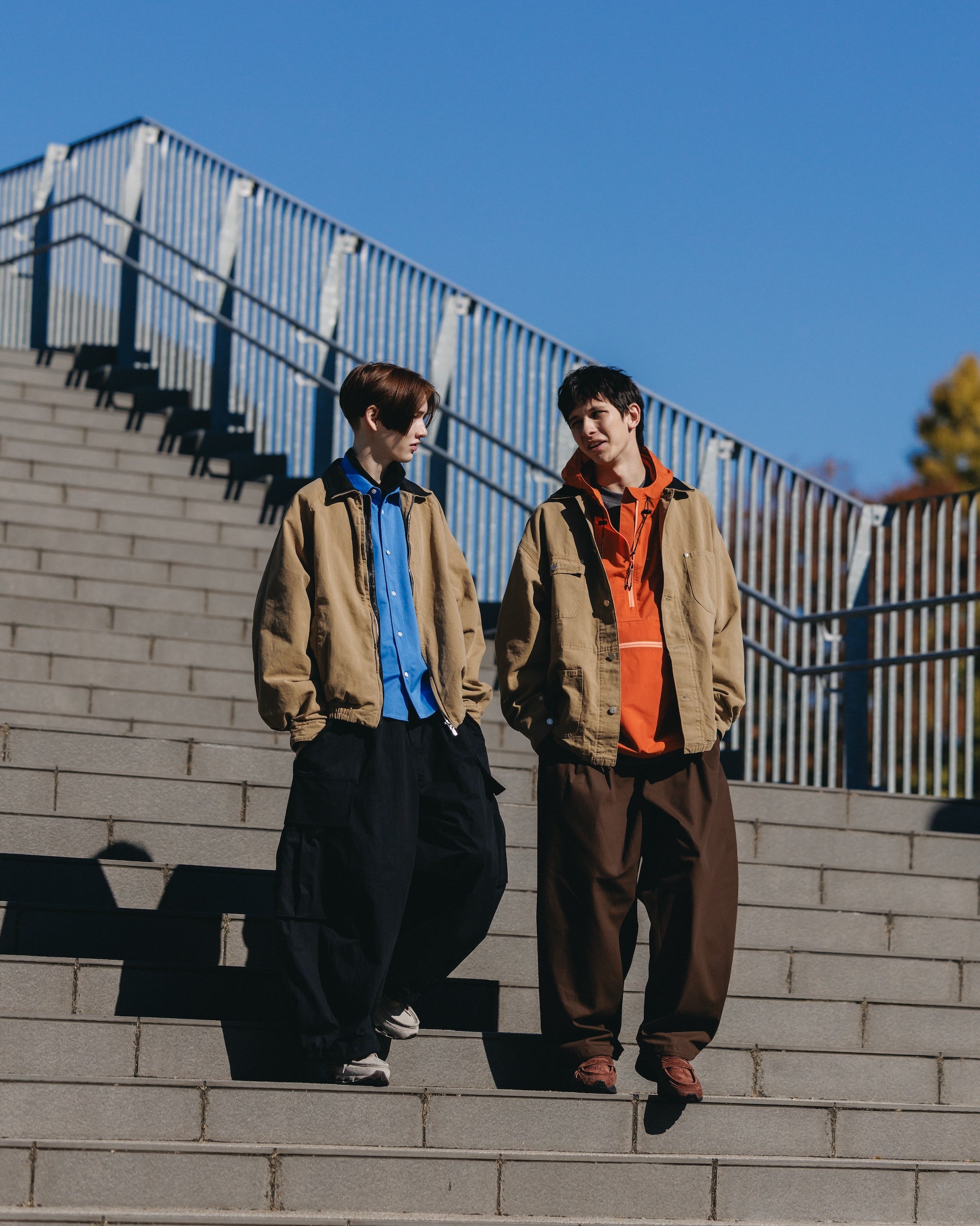 VINTAGE DYED DUCK CITY UTILITY JACKET (BEIGE)