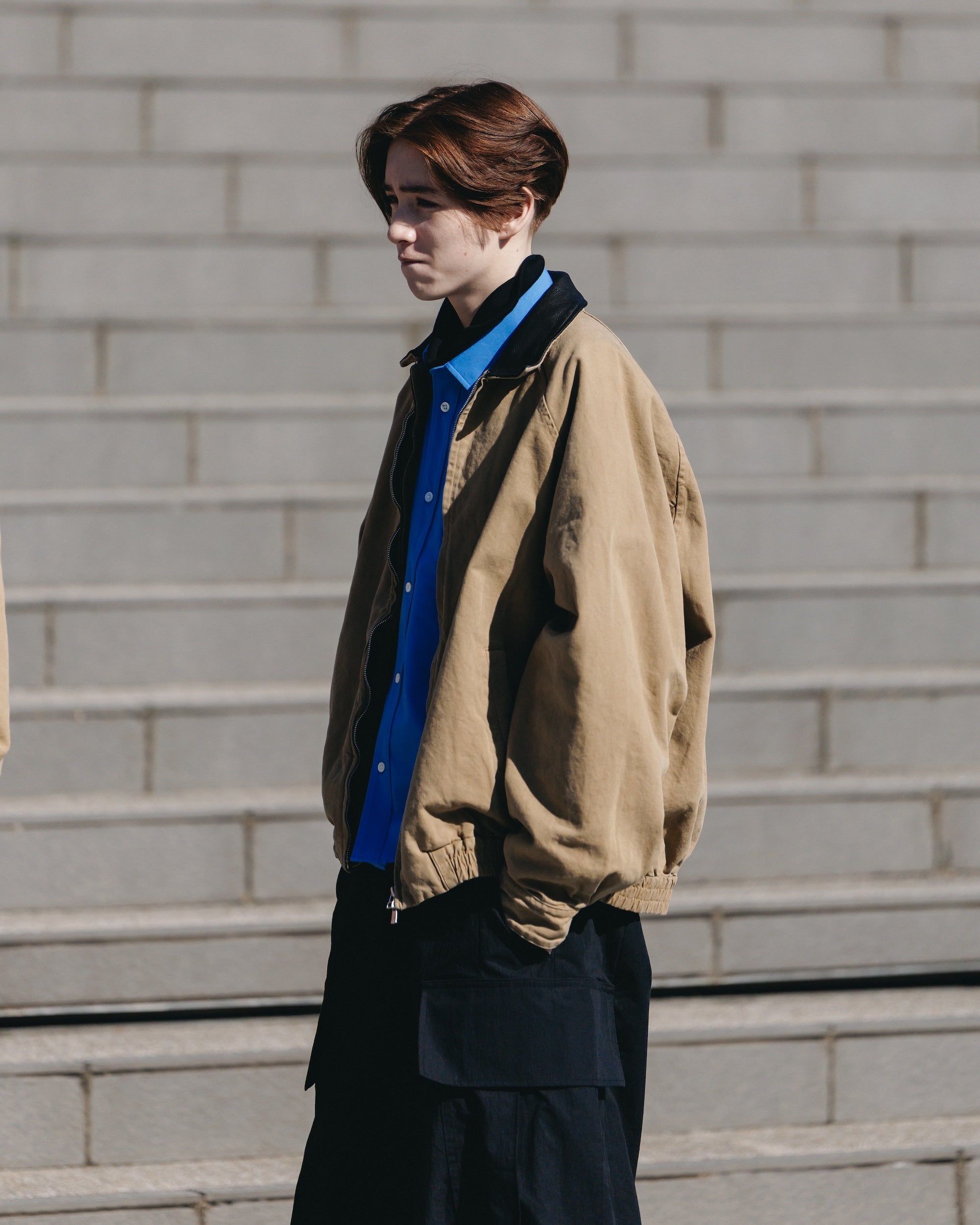 VINTAGE DYED DUCK CITY UTILITY JACKET (BEIGE)