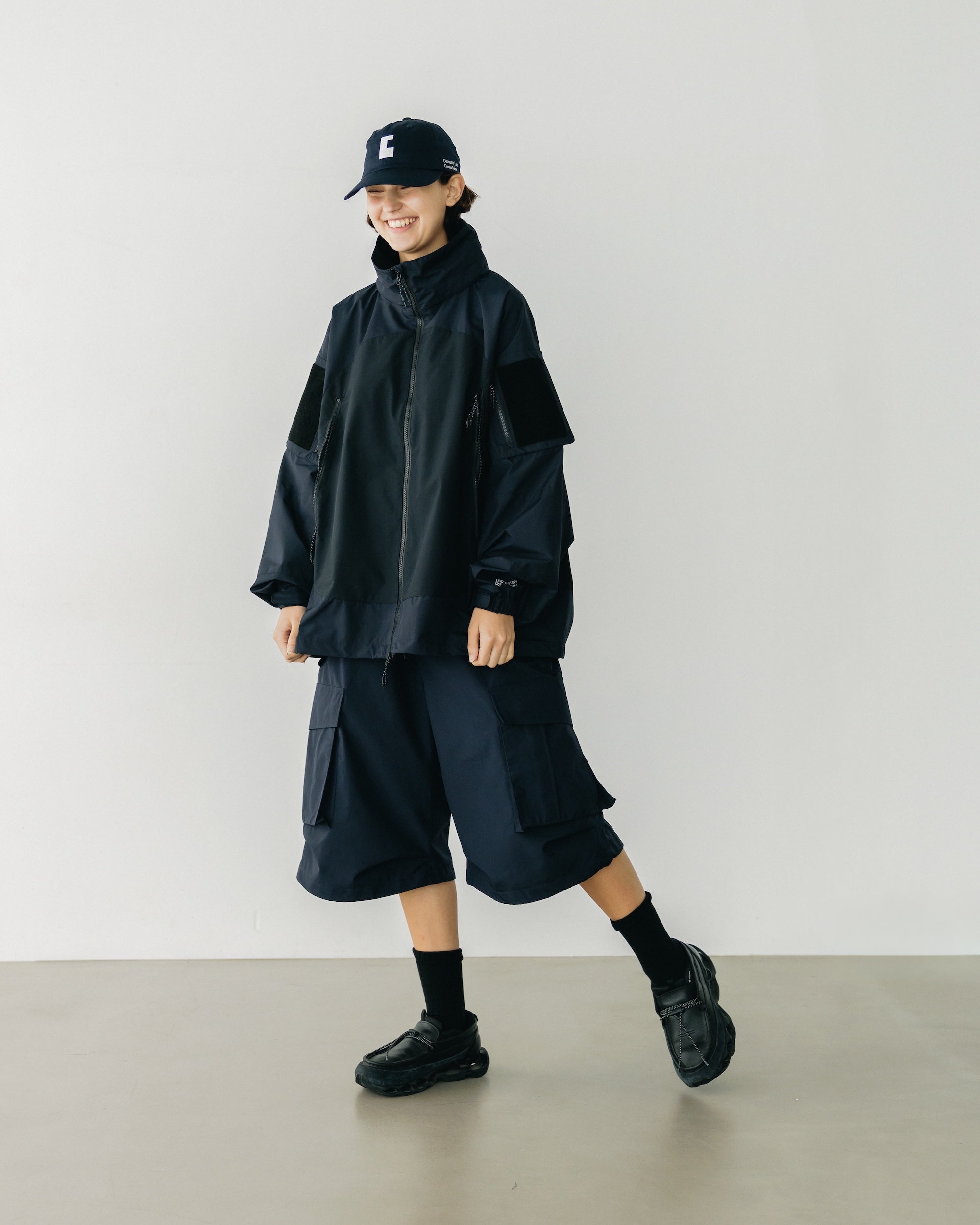 【9.17 WED 20:00- IN STOCK】+phenix WINDSTOPPER® by GORE-TEX LABS CITY MILITARY JACKET (NAVY×BLACK)
