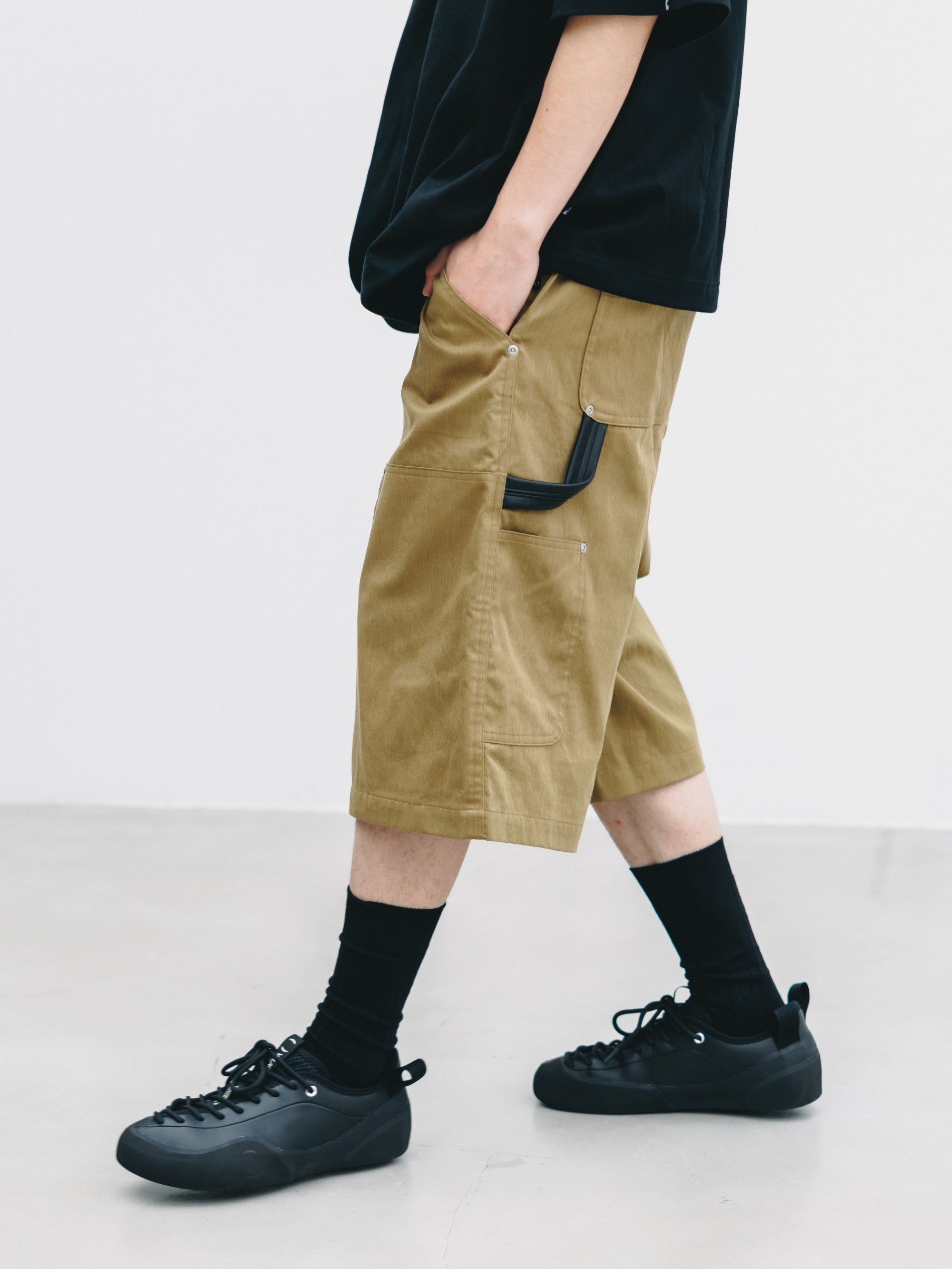 7.4 SAT 20:00- IN STOCK】VINTAGE EFFECT DOUBLE KNEE WORKER BAGGY HALF