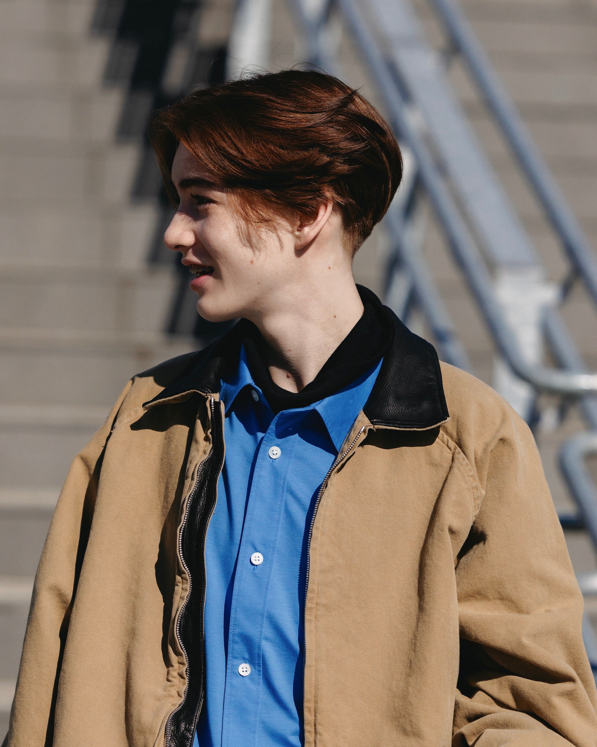 VINTAGE DYED DUCK CITY UTILITY JACKET (BEIGE)