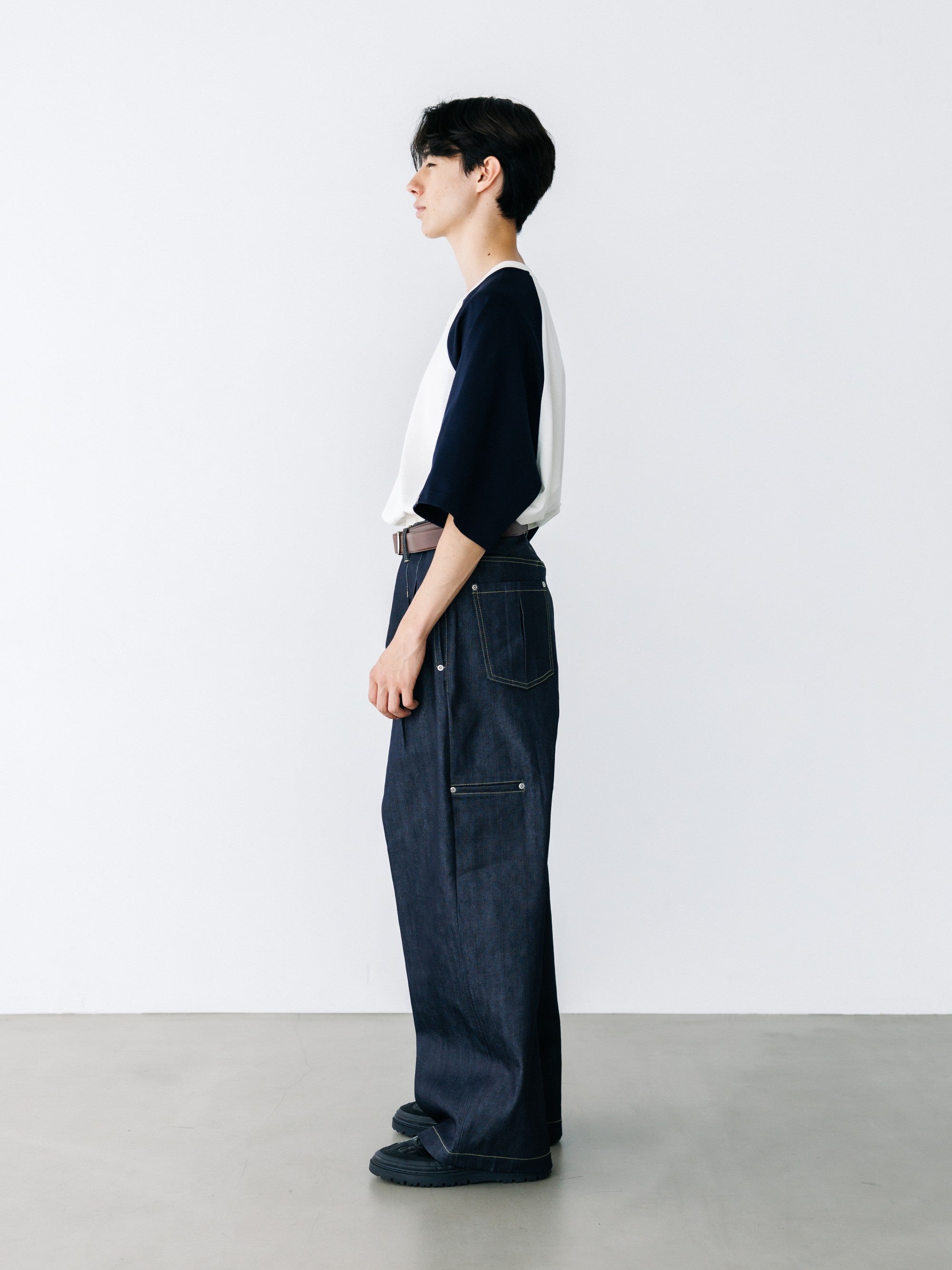【8.19 WED 20:00- IN STOCK】RAW DENIM CITY WIDE STRAIGHT PANTS (RIGID INDIGO)