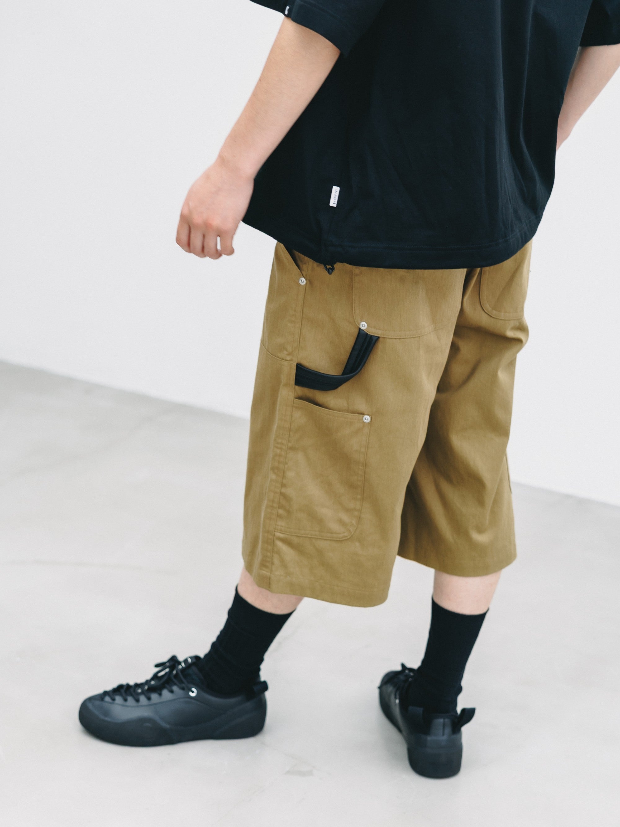7.4 SAT 20:00- IN STOCK】VINTAGE EFFECT DOUBLE KNEE WORKER BAGGY HALF