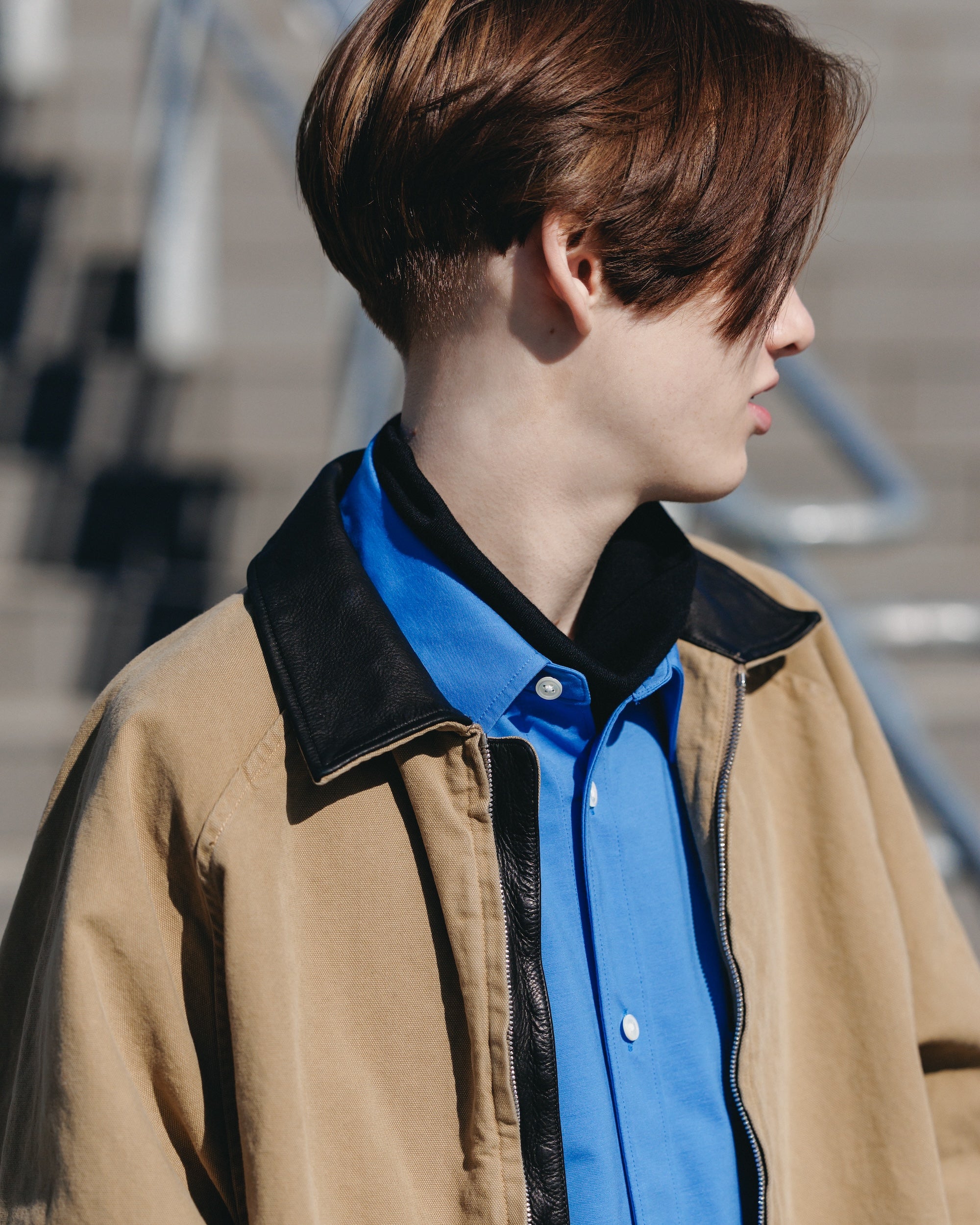 VINTAGE DYED DUCK CITY UTILITY JACKET (BEIGE)