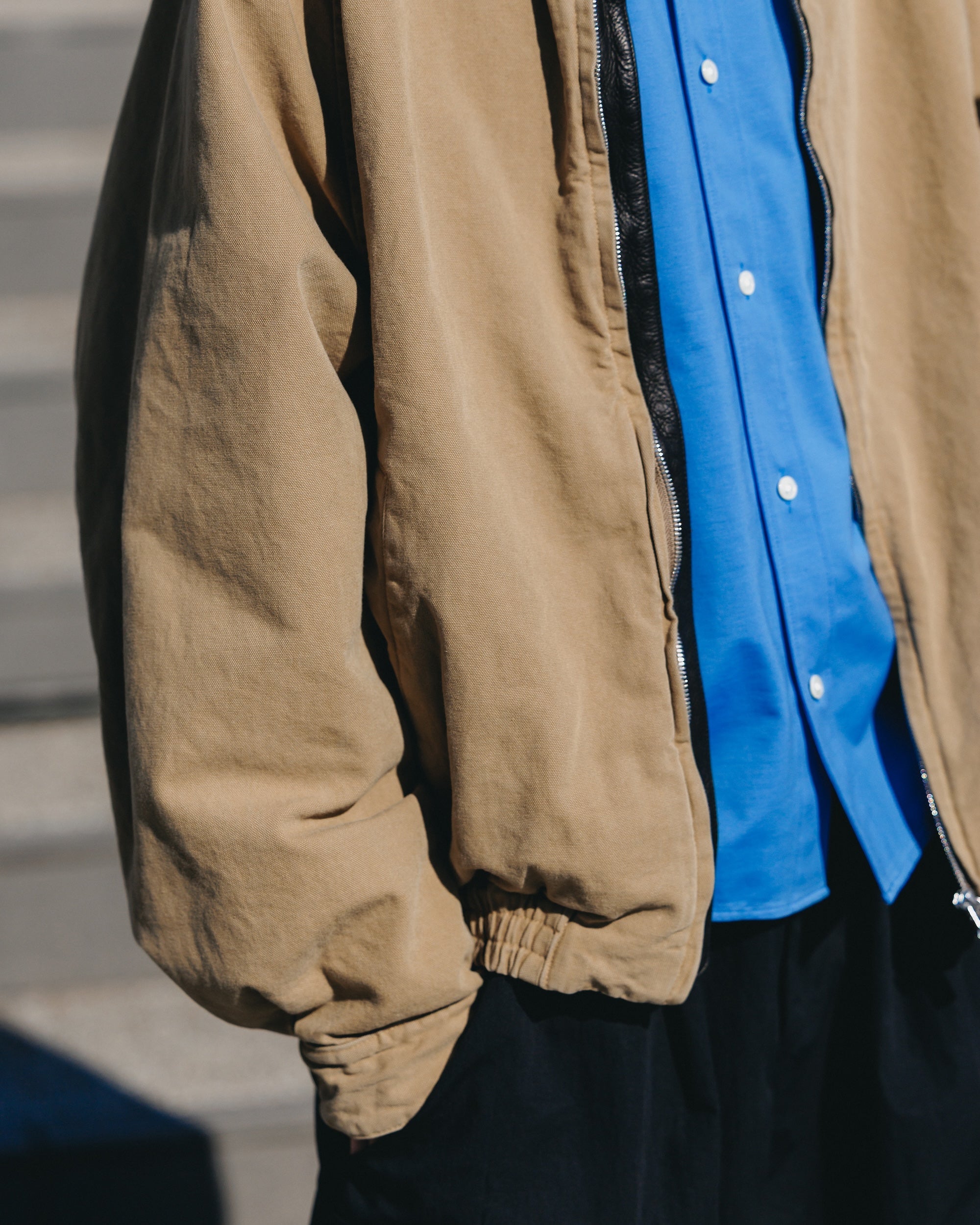 VINTAGE DYED DUCK CITY UTILITY JACKET (BEIGE)