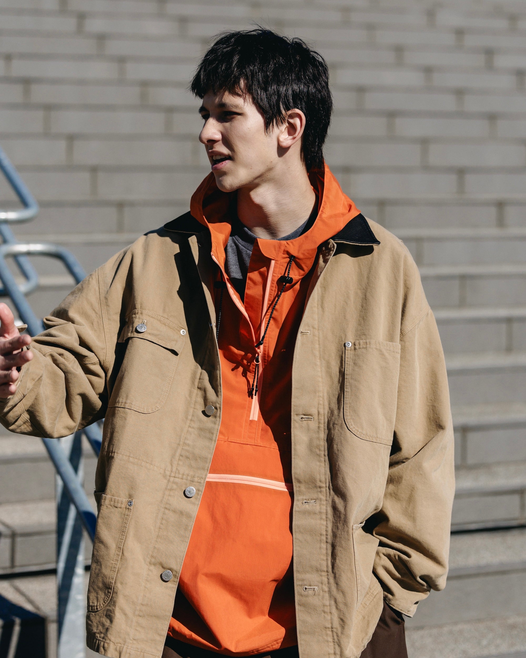 VINTAGE DYED CITY UTILITY COAT (BEIGE)