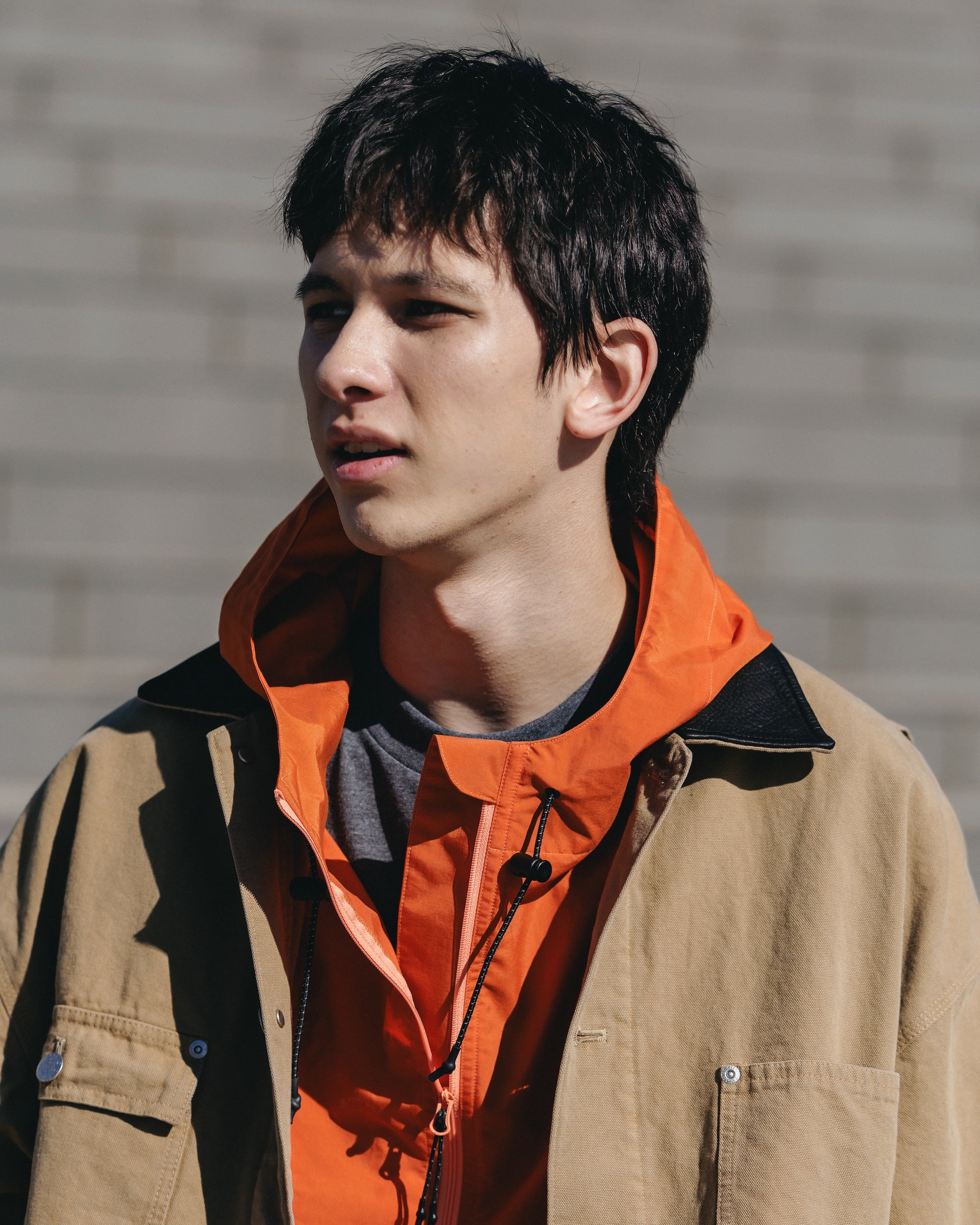 VINTAGE DYED CITY UTILITY COAT (BEIGE)