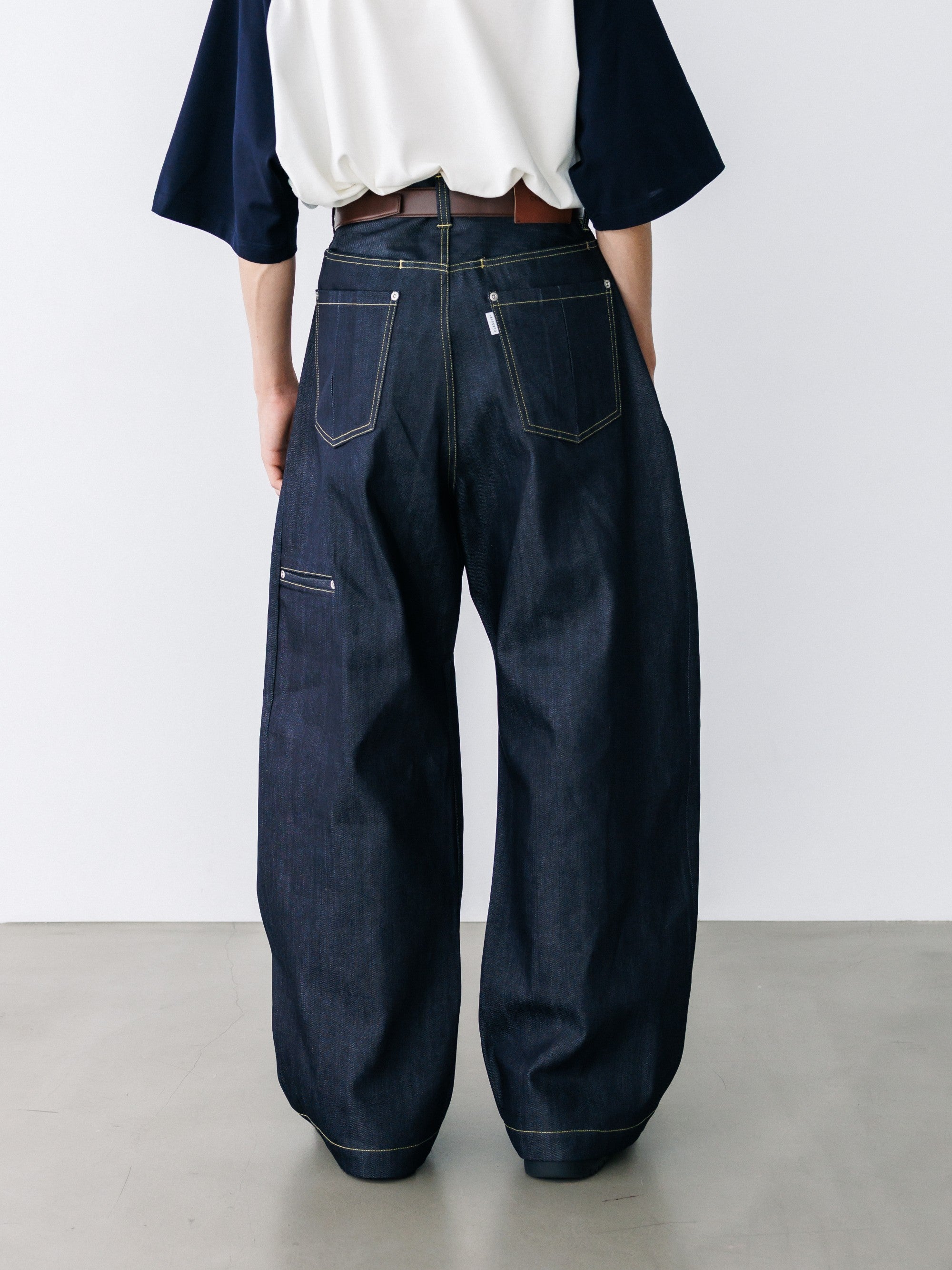 【8.19 WED 20:00- IN STOCK】RAW DENIM CITY WIDE STRAIGHT PANTS (RIGID INDIGO)