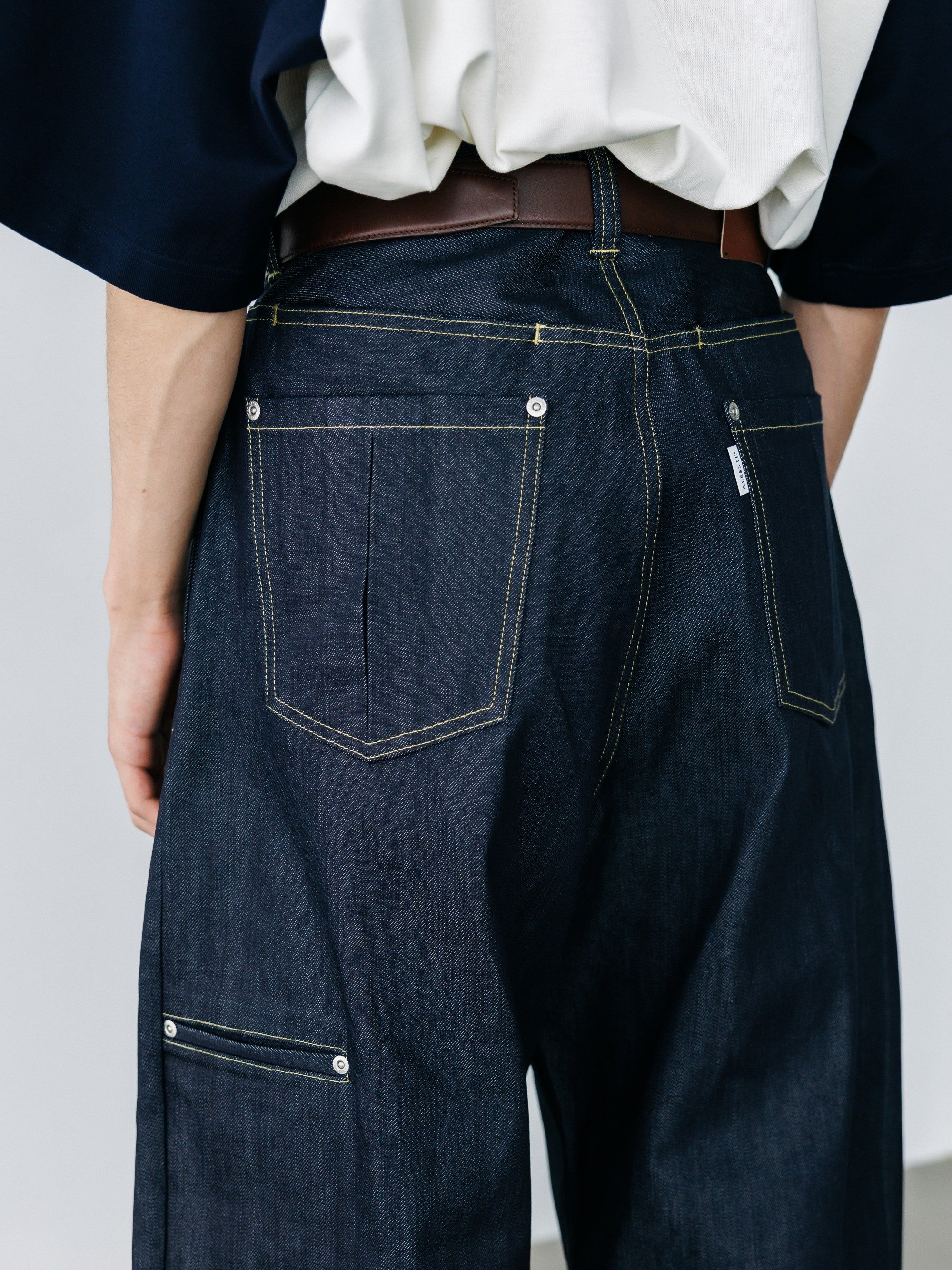 【8.19 WED 20:00- IN STOCK】RAW DENIM CITY WIDE STRAIGHT PANTS (RIGID INDIGO)