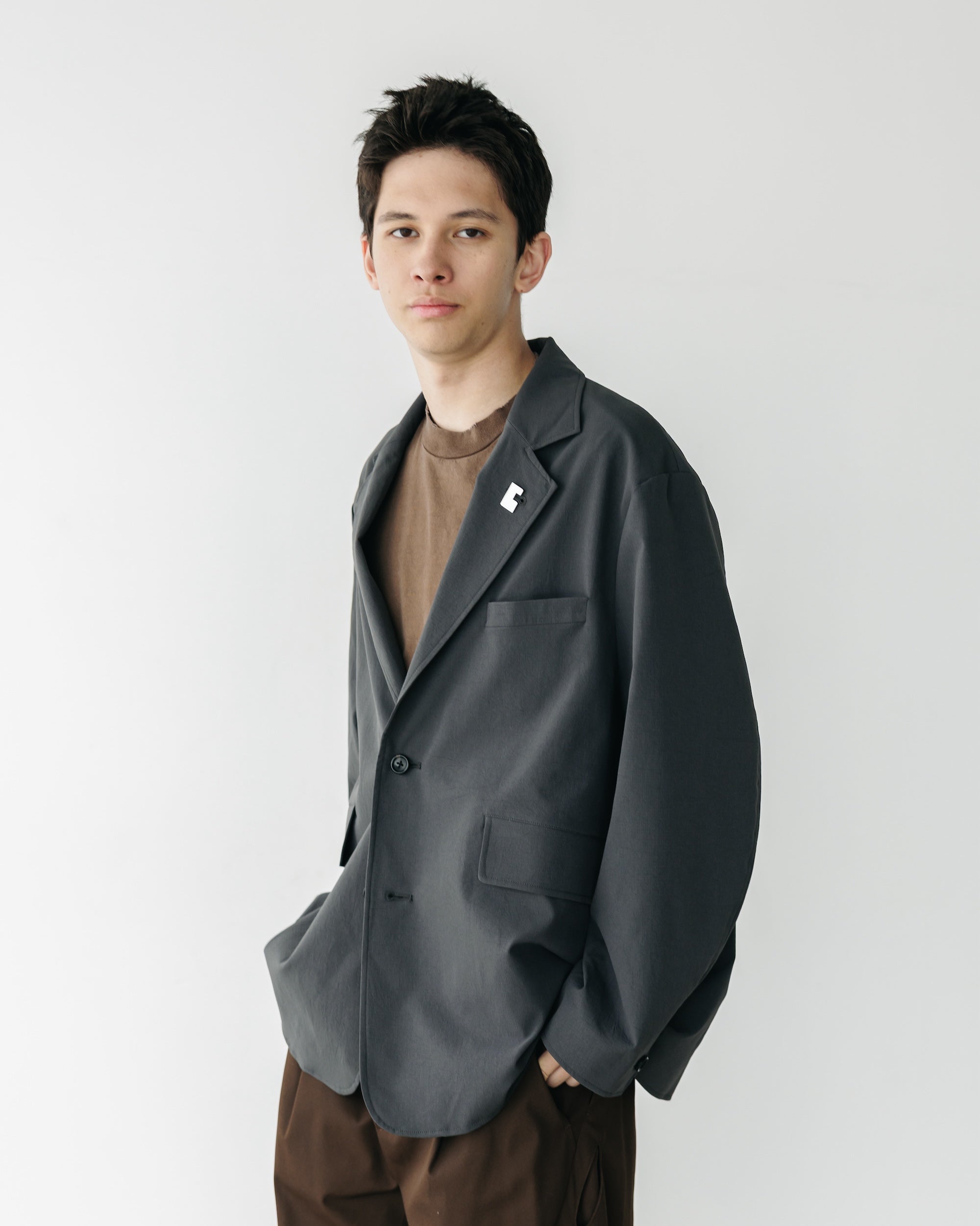 CITY UNIFORM TAILORED JACKET (CHARCOAL)