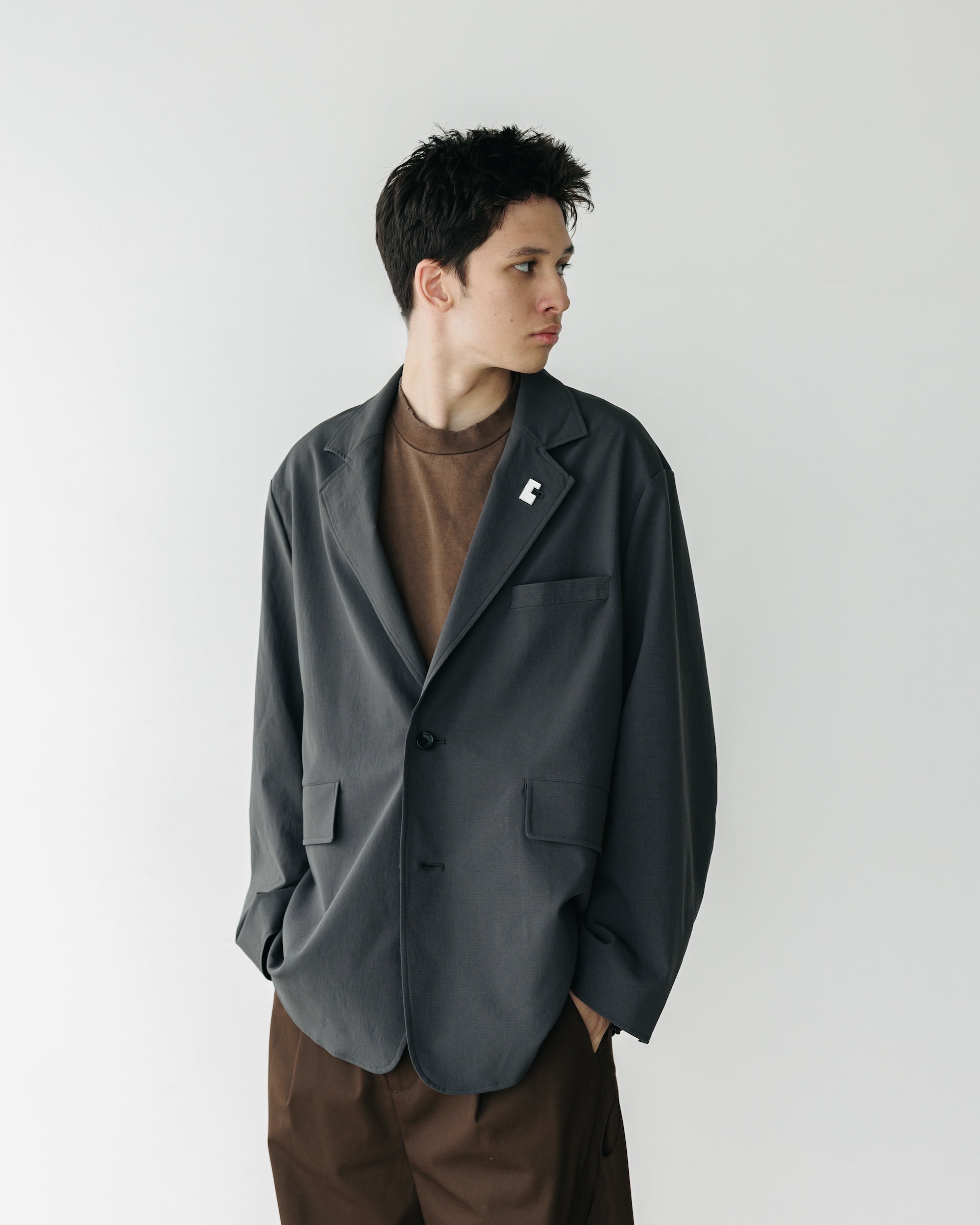 CITY UNIFORM TAILORED JACKET (CHARCOAL)
