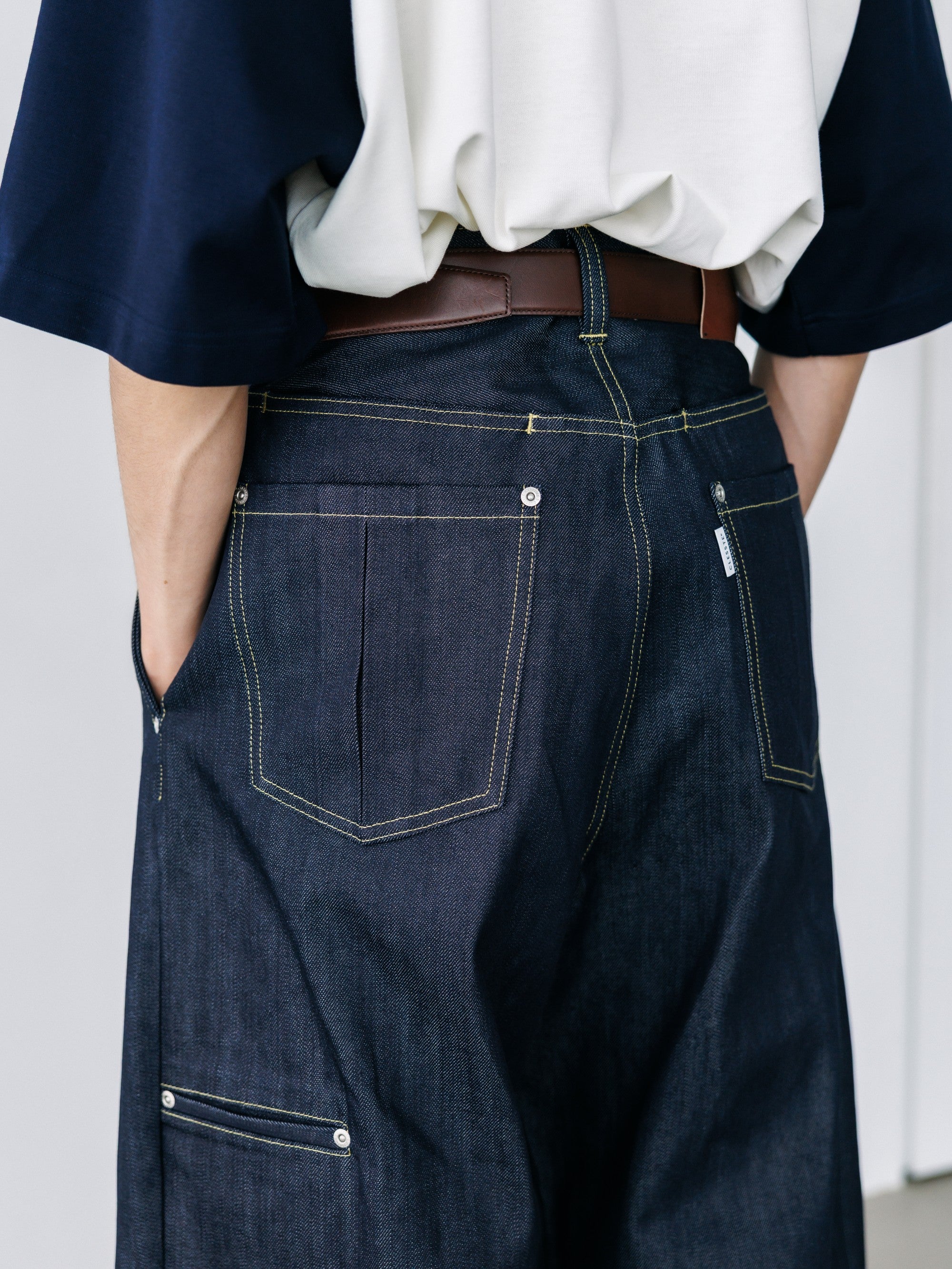 【8.19 WED 20:00- IN STOCK】RAW DENIM CITY WIDE STRAIGHT PANTS (RIGID INDIGO)