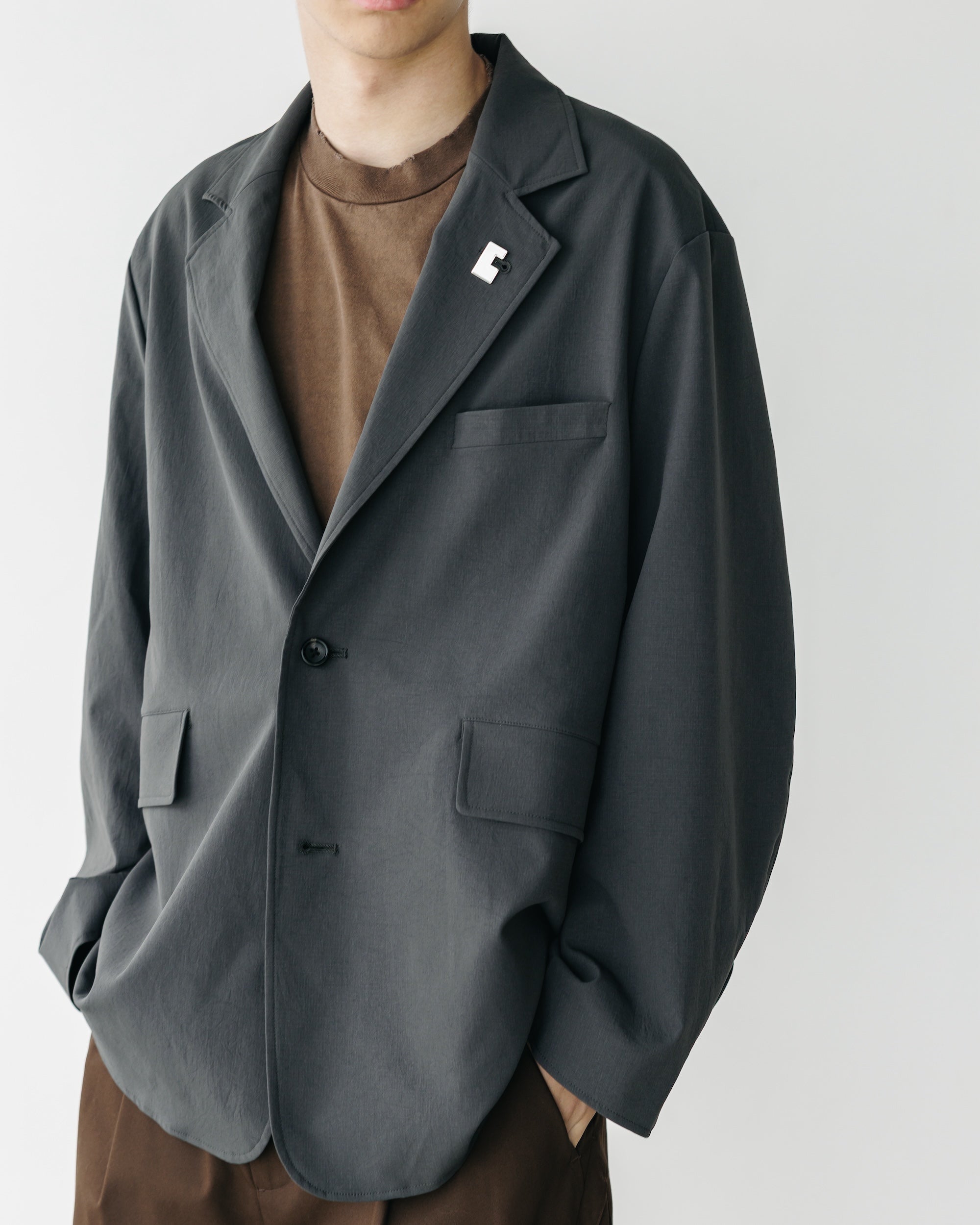 CITY UNIFORM TAILORED JACKET (CHARCOAL)