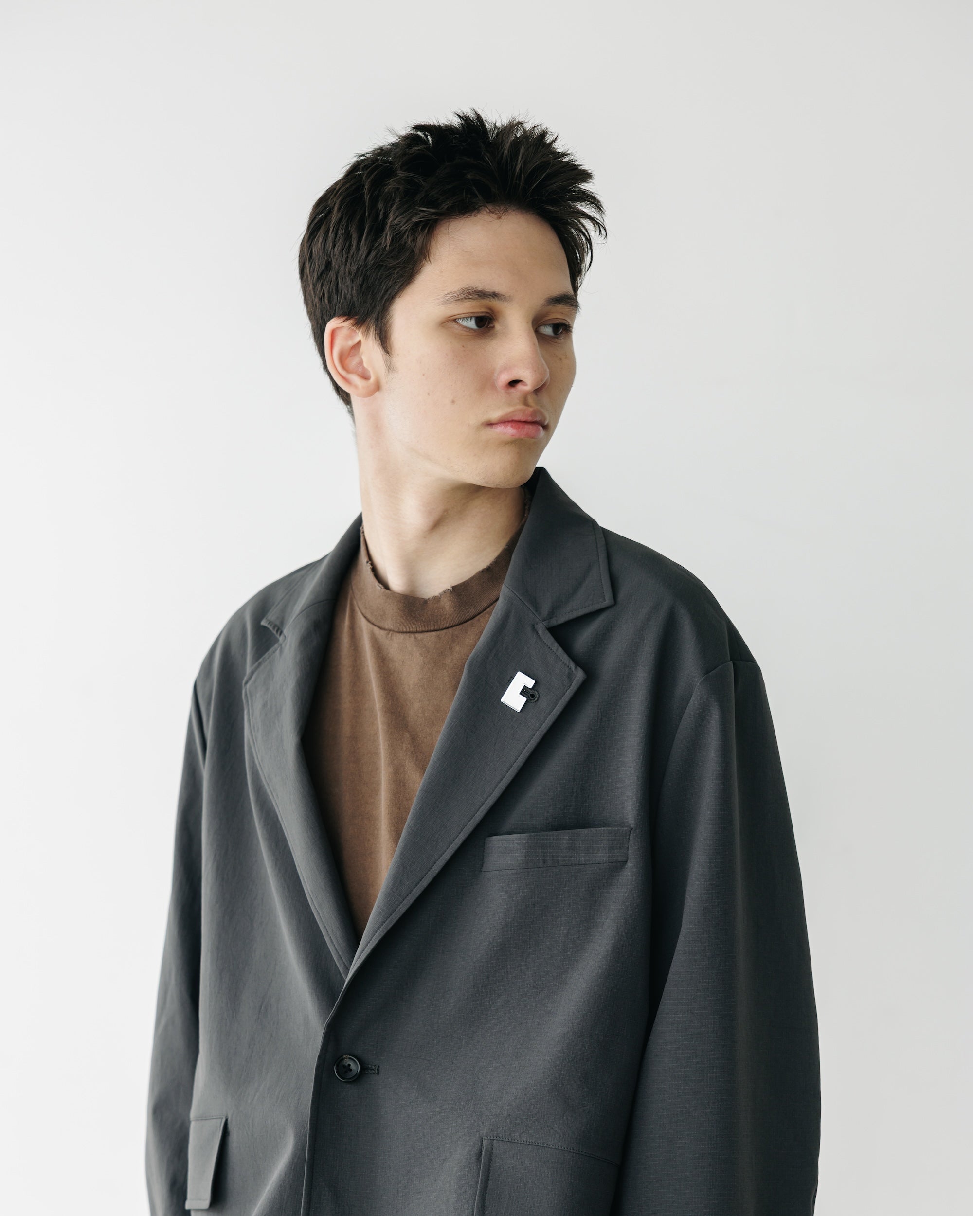 CITY UNIFORM TAILORED JACKET (CHARCOAL)