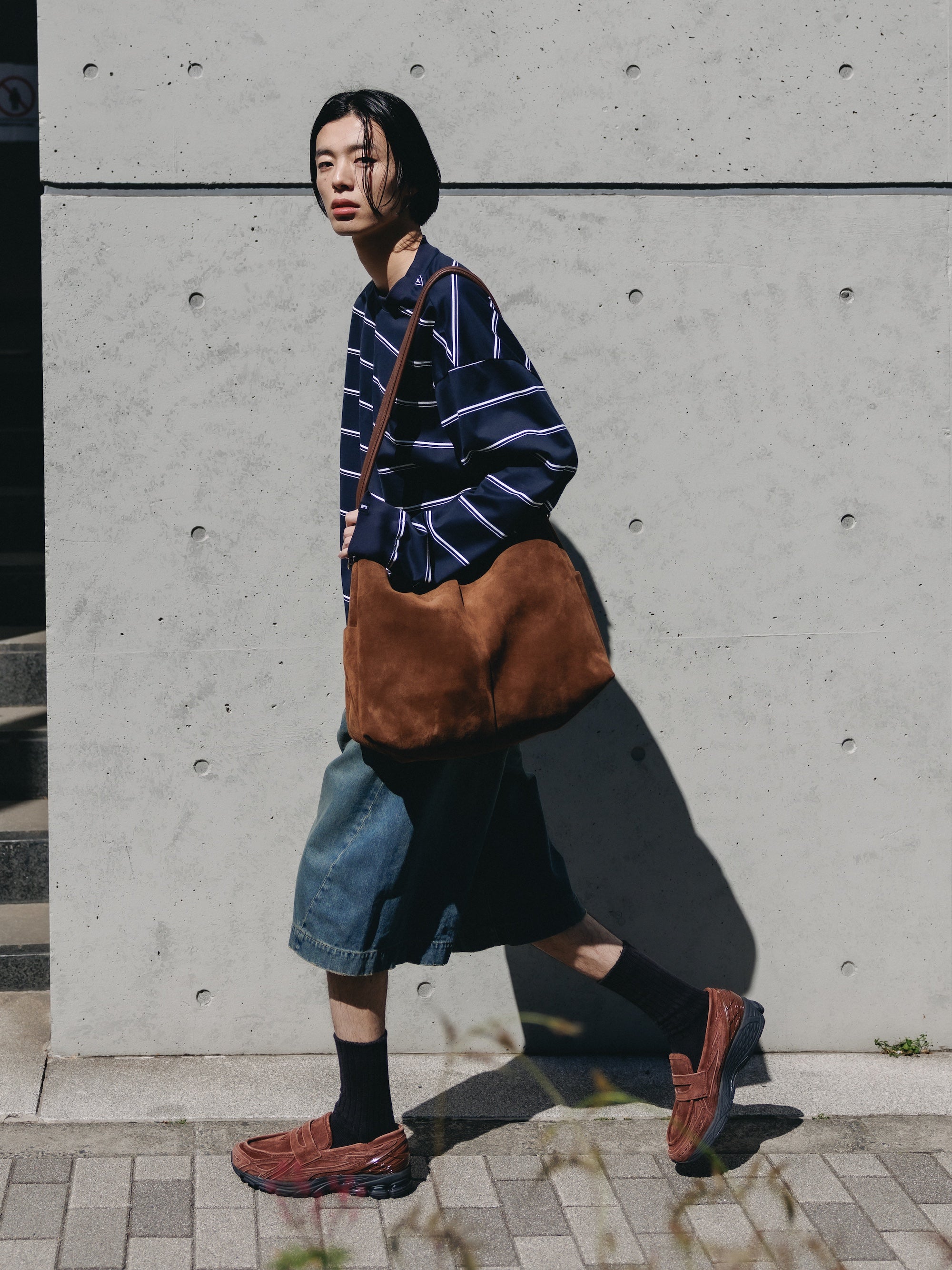 【4.11 SAT 20:00 IN STOCK】SUEDE NOMAD BAG (BROWN)