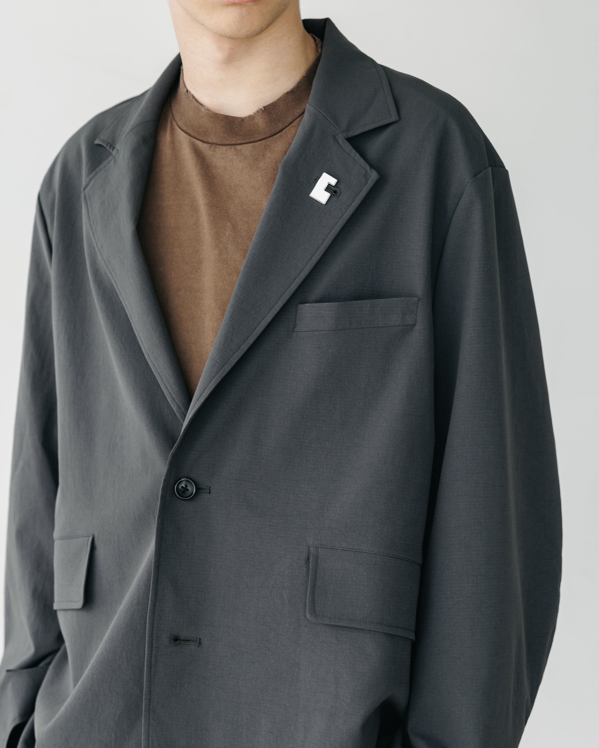 CITY UNIFORM TAILORED JACKET (CHARCOAL)