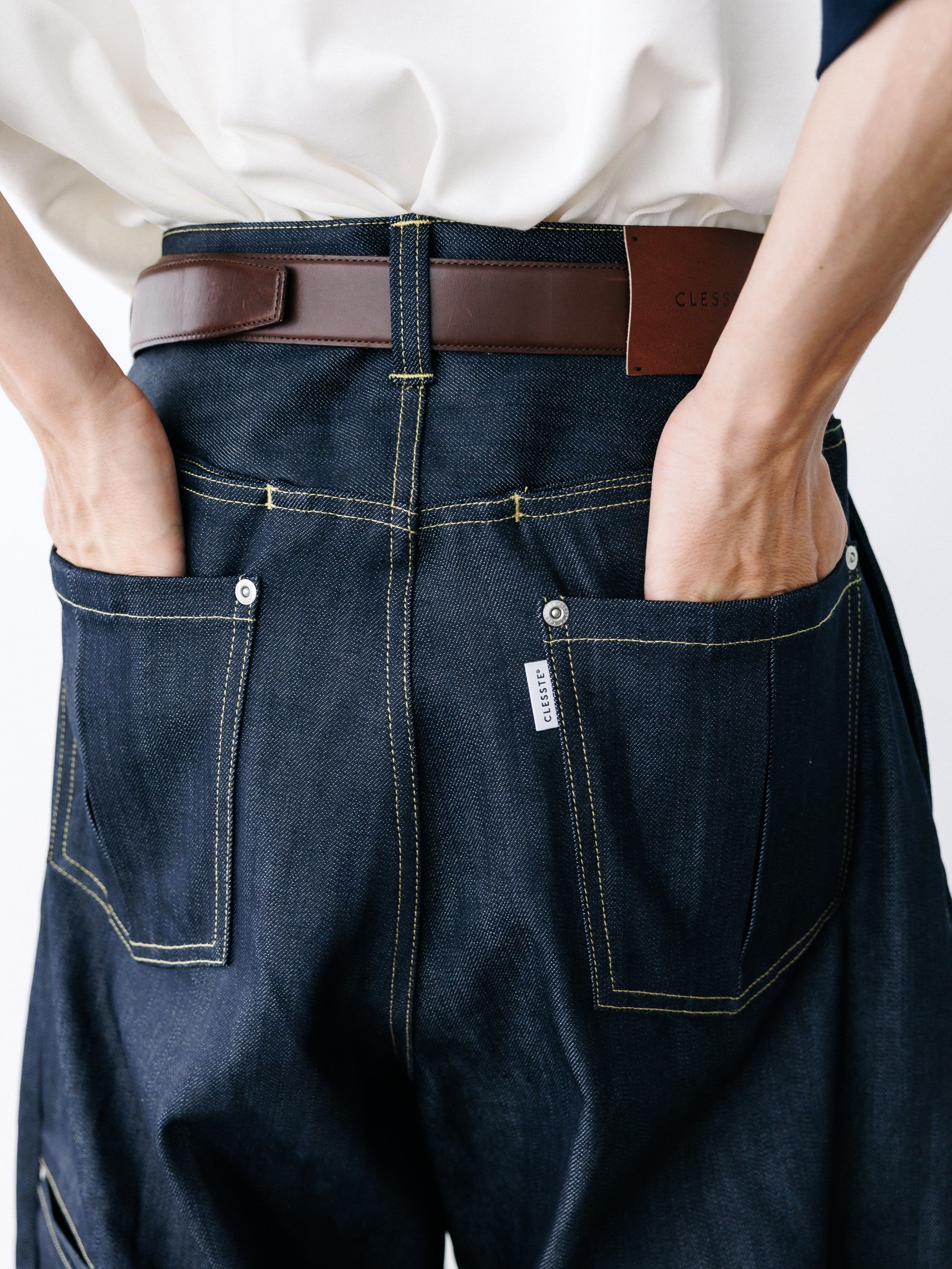 【8.19 WED 20:00- IN STOCK】RAW DENIM CITY WIDE STRAIGHT PANTS (RIGID INDIGO)