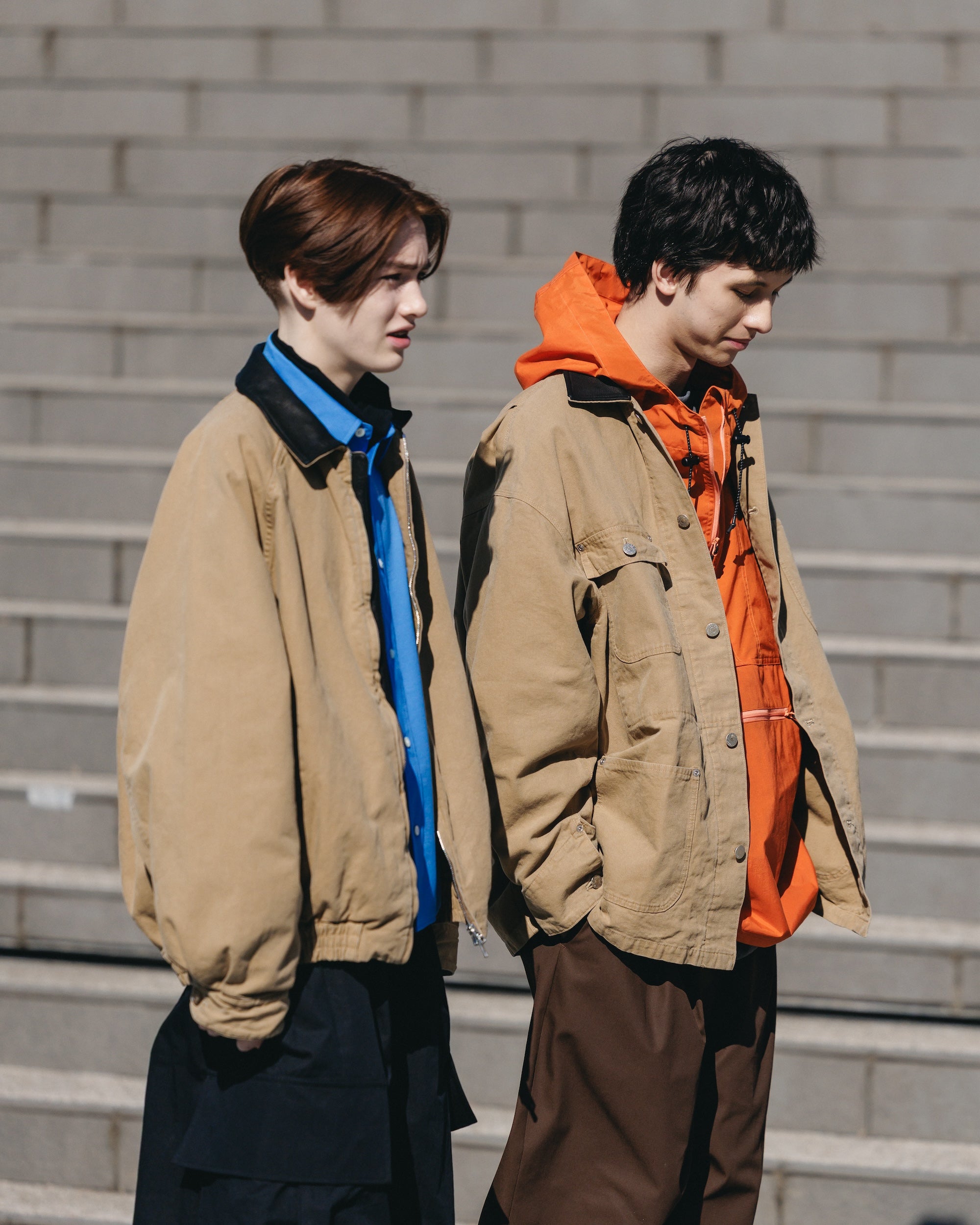 VINTAGE DYED DUCK CITY UTILITY JACKET (BEIGE)