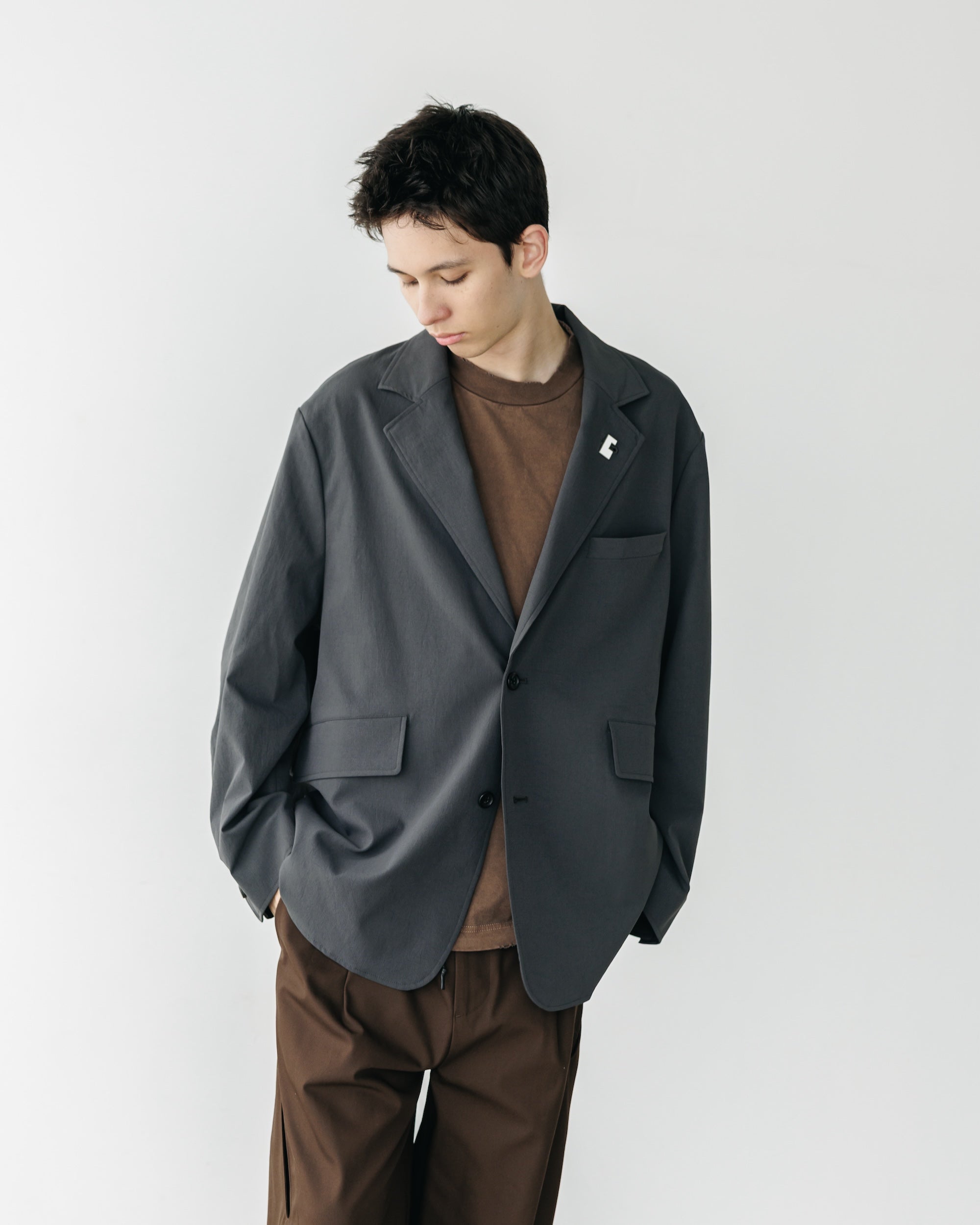 CITY UNIFORM TAILORED JACKET (CHARCOAL)