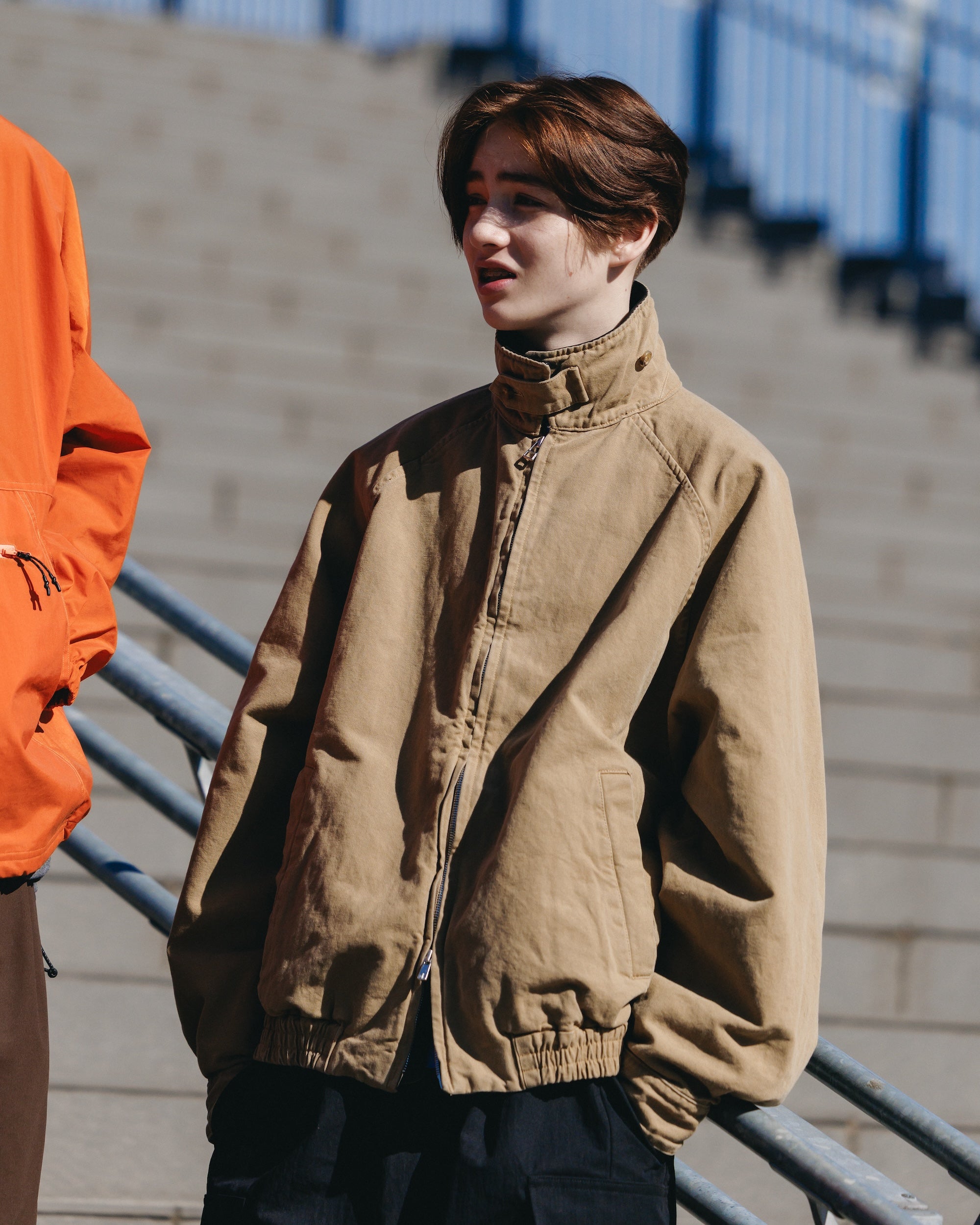 VINTAGE DYED DUCK CITY UTILITY JACKET (BEIGE)