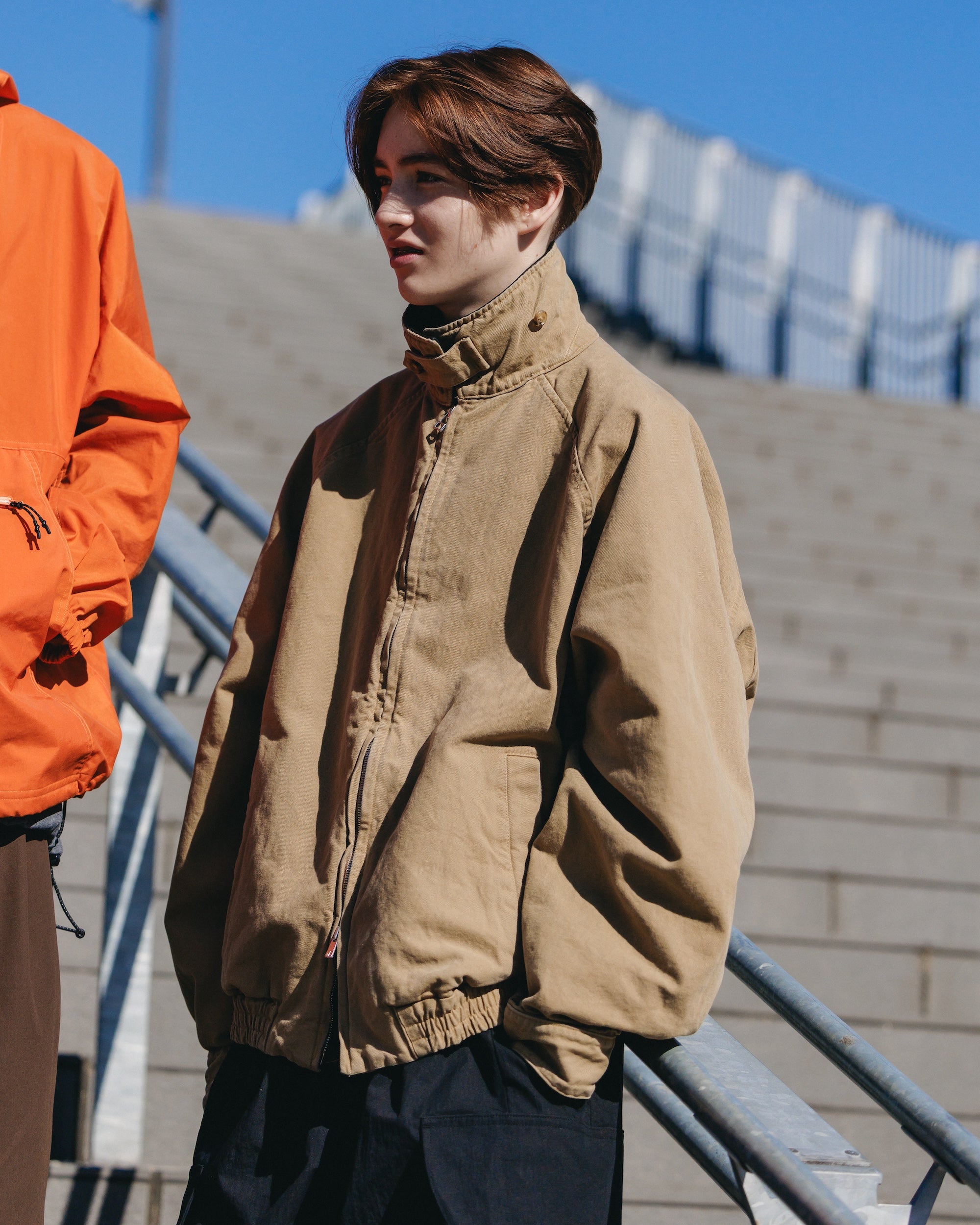 VINTAGE DYED DUCK CITY UTILITY JACKET (BEIGE)