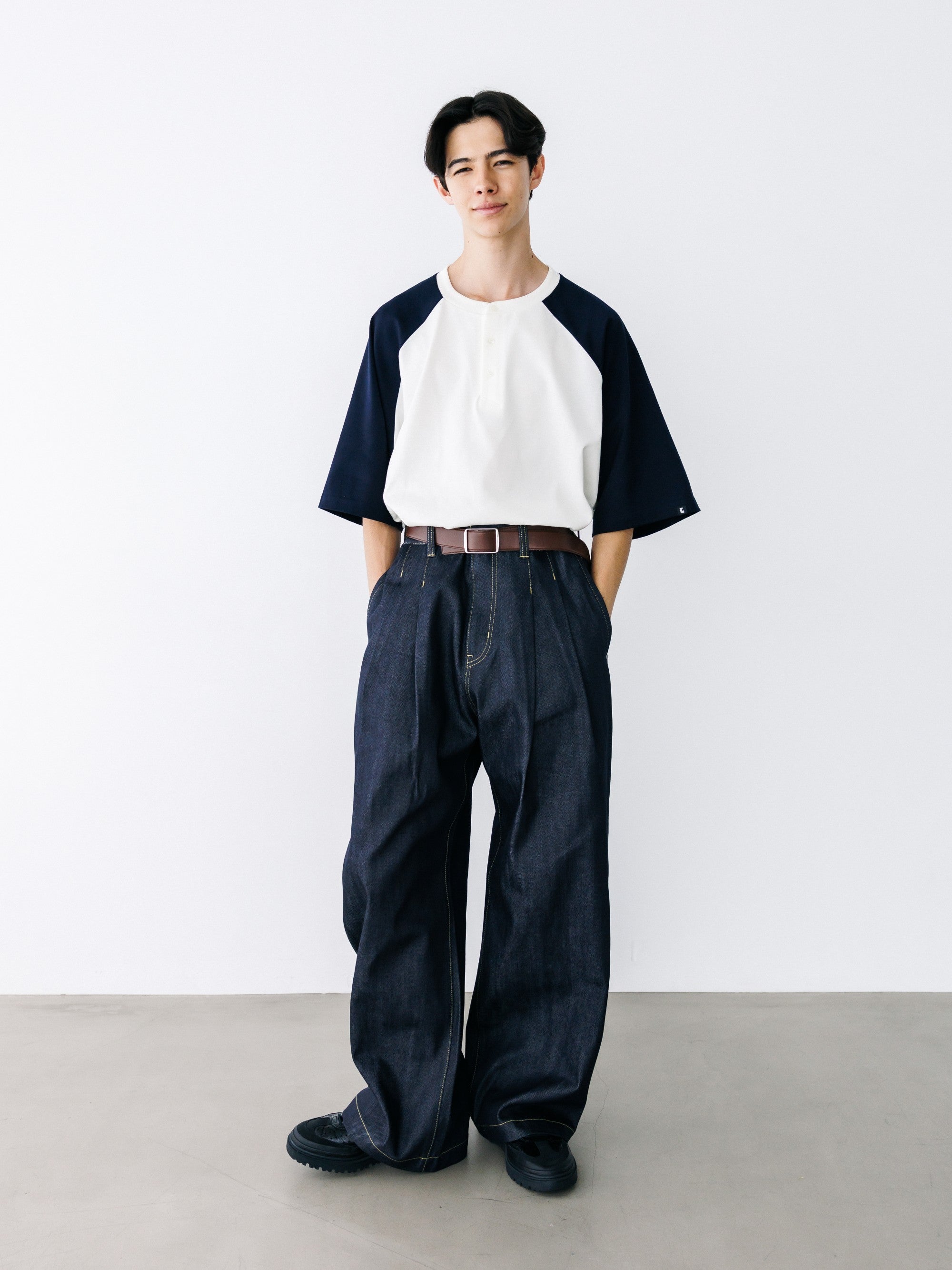 【8.19 WED 20:00- IN STOCK】RAW DENIM CITY WIDE STRAIGHT PANTS (RIGID INDIGO)