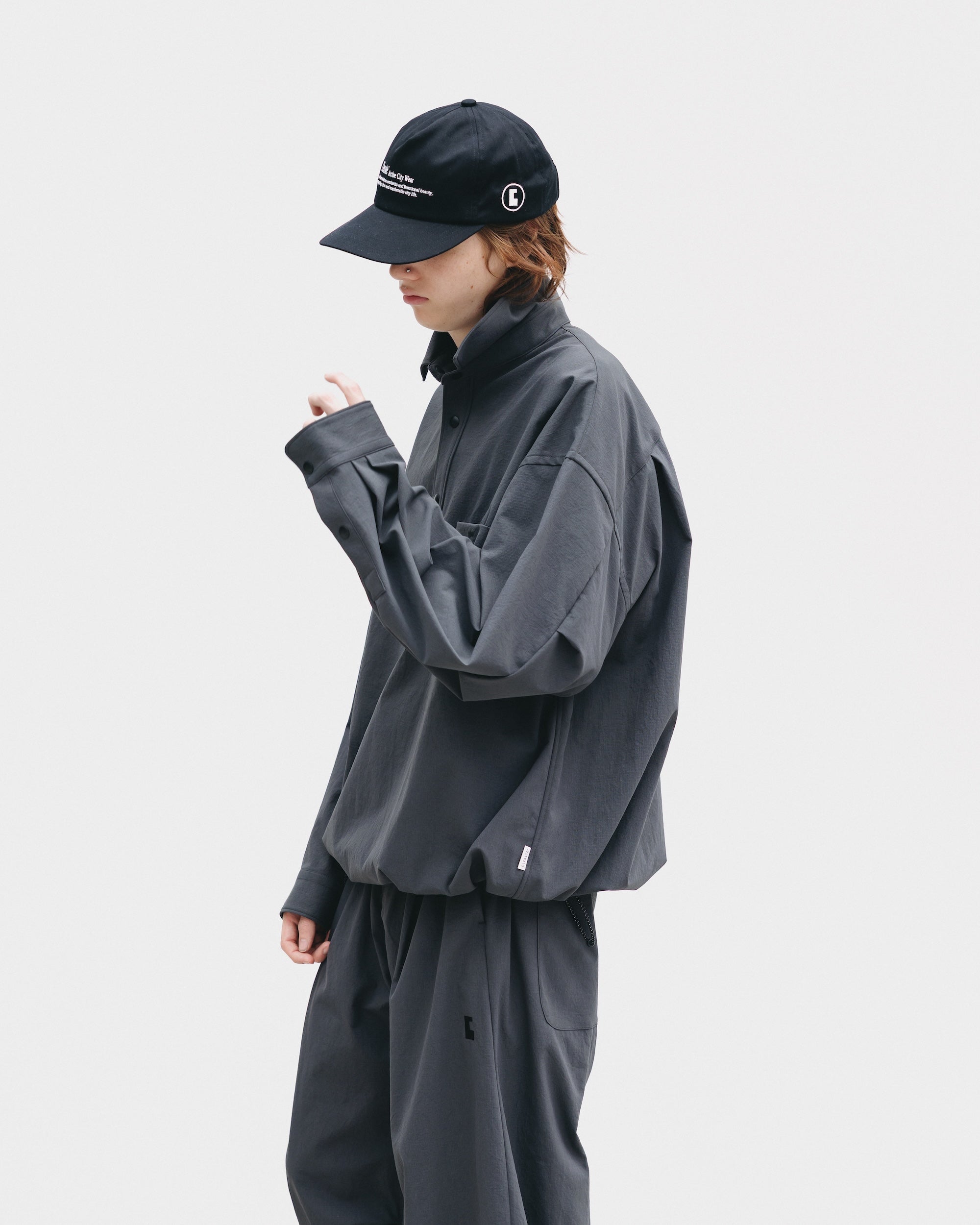 【9.20 SAT 20:00- IN STOCK】CITY UNIFORM L/S PULLOVER SHIRT (GRAY)