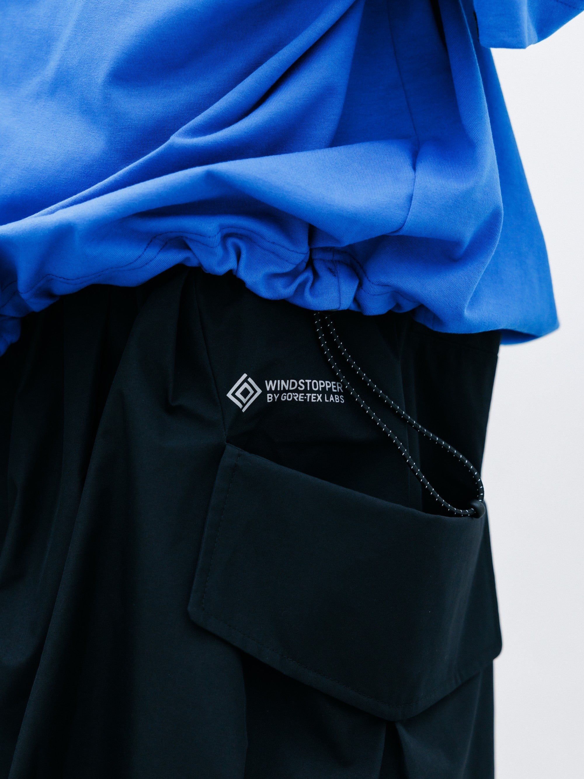 【8.12 WED 20:00- IN STOCK】+phenix WINDSTOPPER® by GORE-TEX LABS CITY FLAP WIDE BALLOON HALF PANTS (BLACK)