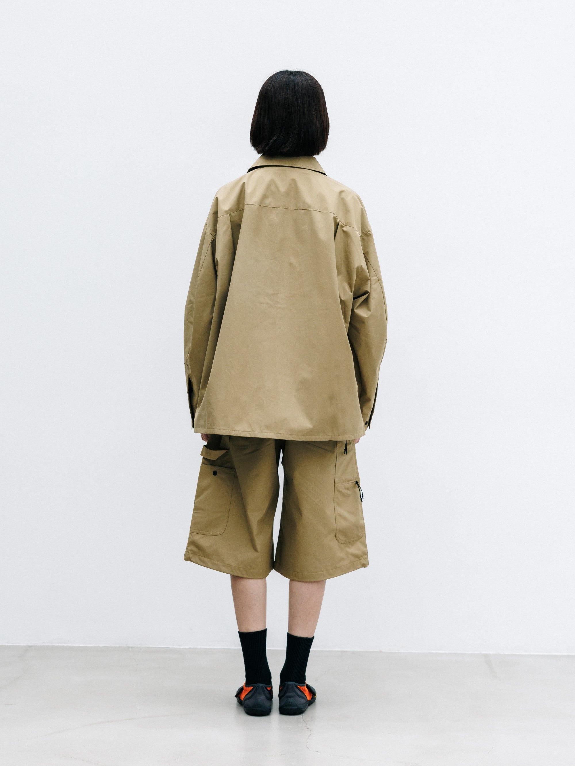 【8.8 SAT 20:00- IN STOCK】+phenix WINDSTOPPER® by GORE-TEX LABS CITY UNIFORM ZIPUP L/S SHIRT (CAMEL BEIGE)