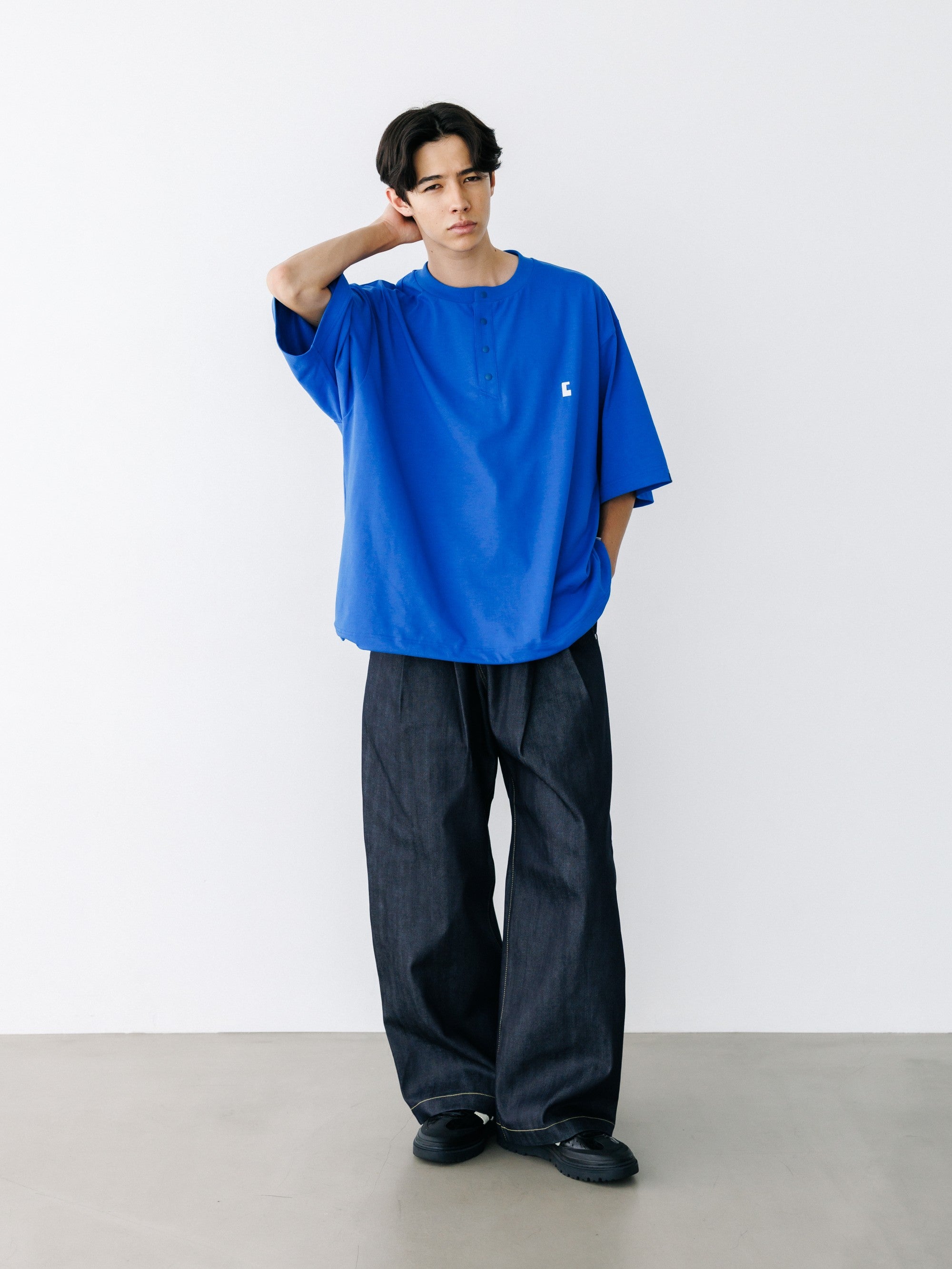 【8.19 WED 20:00- IN STOCK】RAW DENIM CITY WIDE STRAIGHT PANTS (RIGID INDIGO)