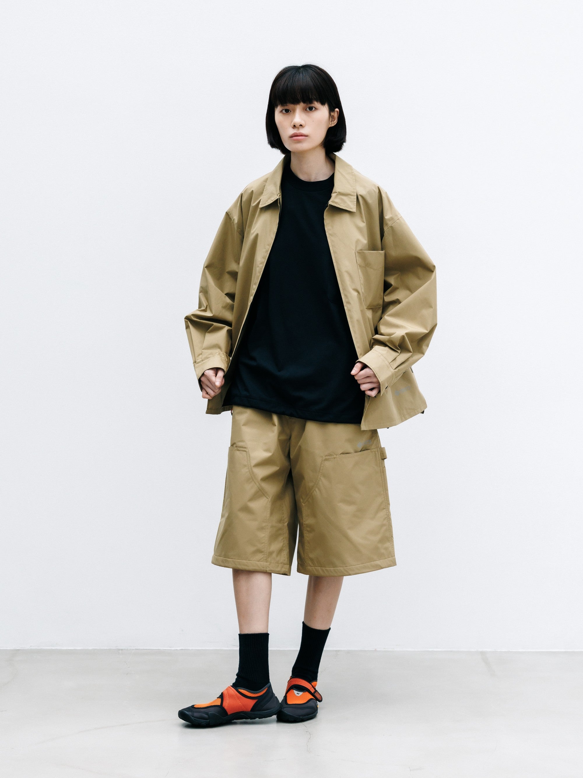 【8.8 SAT 20:00- IN STOCK】+phenix WINDSTOPPER® by GORE-TEX LABS CITY UNIFORM ZIPUP L/S SHIRT (CAMEL BEIGE)