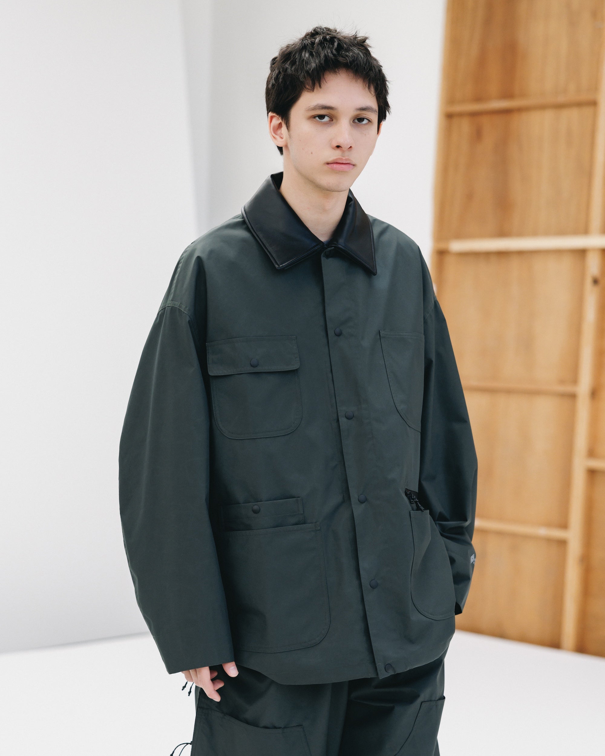 +phenix WINDSTOPPER® BY GORE-TEX LABS CITY STORAGE COVERALL JACKET (ASPHALT GRAY)