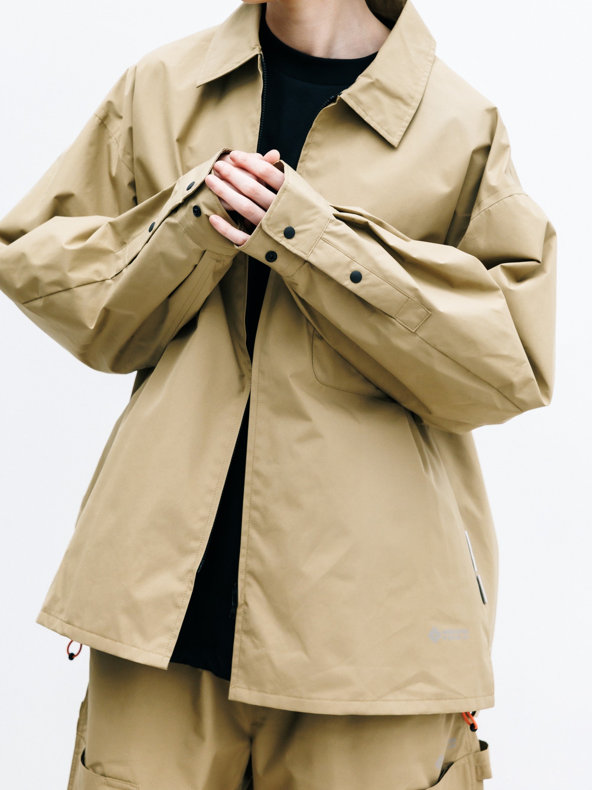 【8.8 SAT 20:00- IN STOCK】+phenix WINDSTOPPER® by GORE-TEX LABS CITY UNIFORM ZIPUP L/S SHIRT (CAMEL BEIGE)