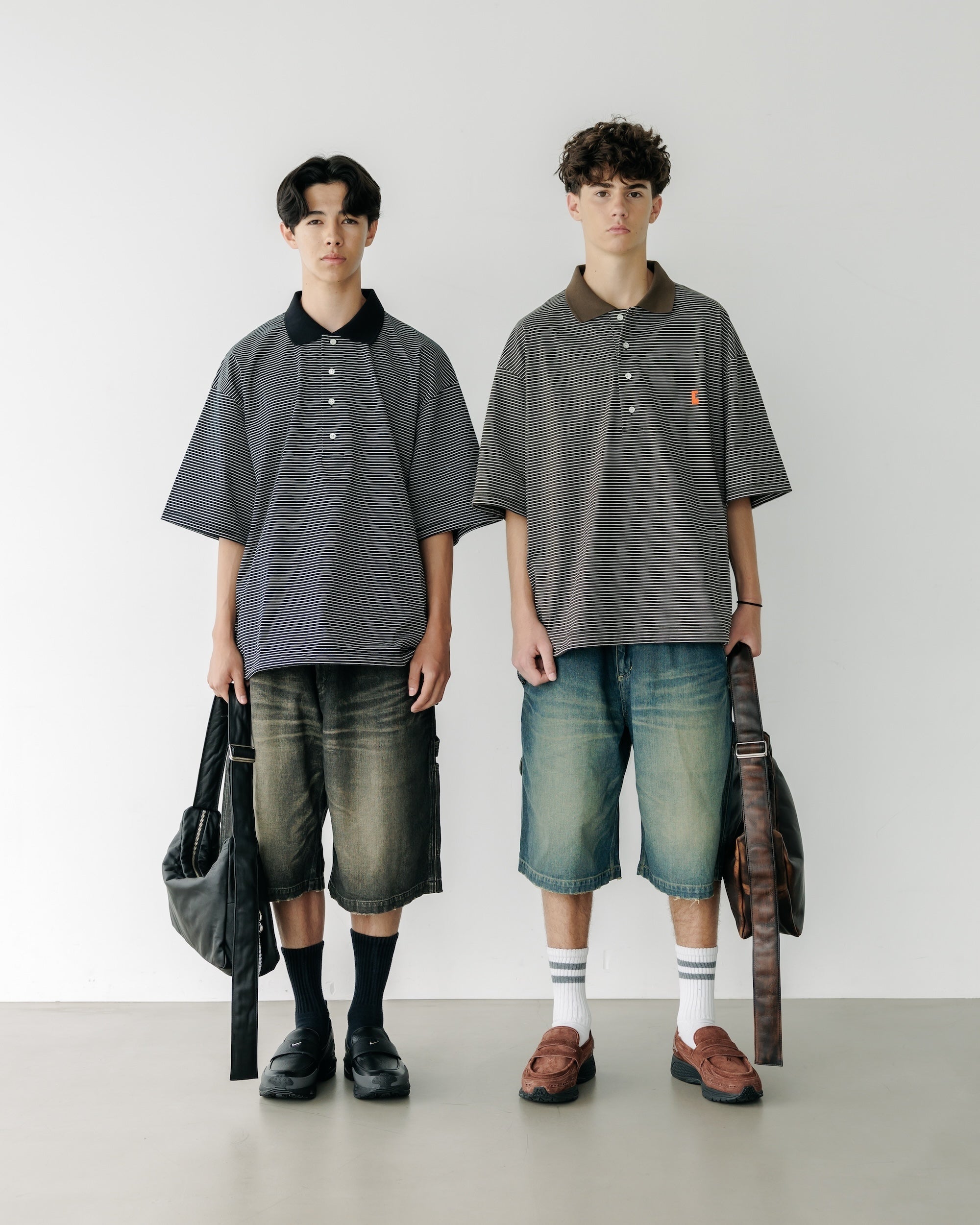 トップス CLESSTE STRIPED MASSIVE S/S POLO SHIRT CLESSTE - Striped Massive Short Sleeve T-shirt With