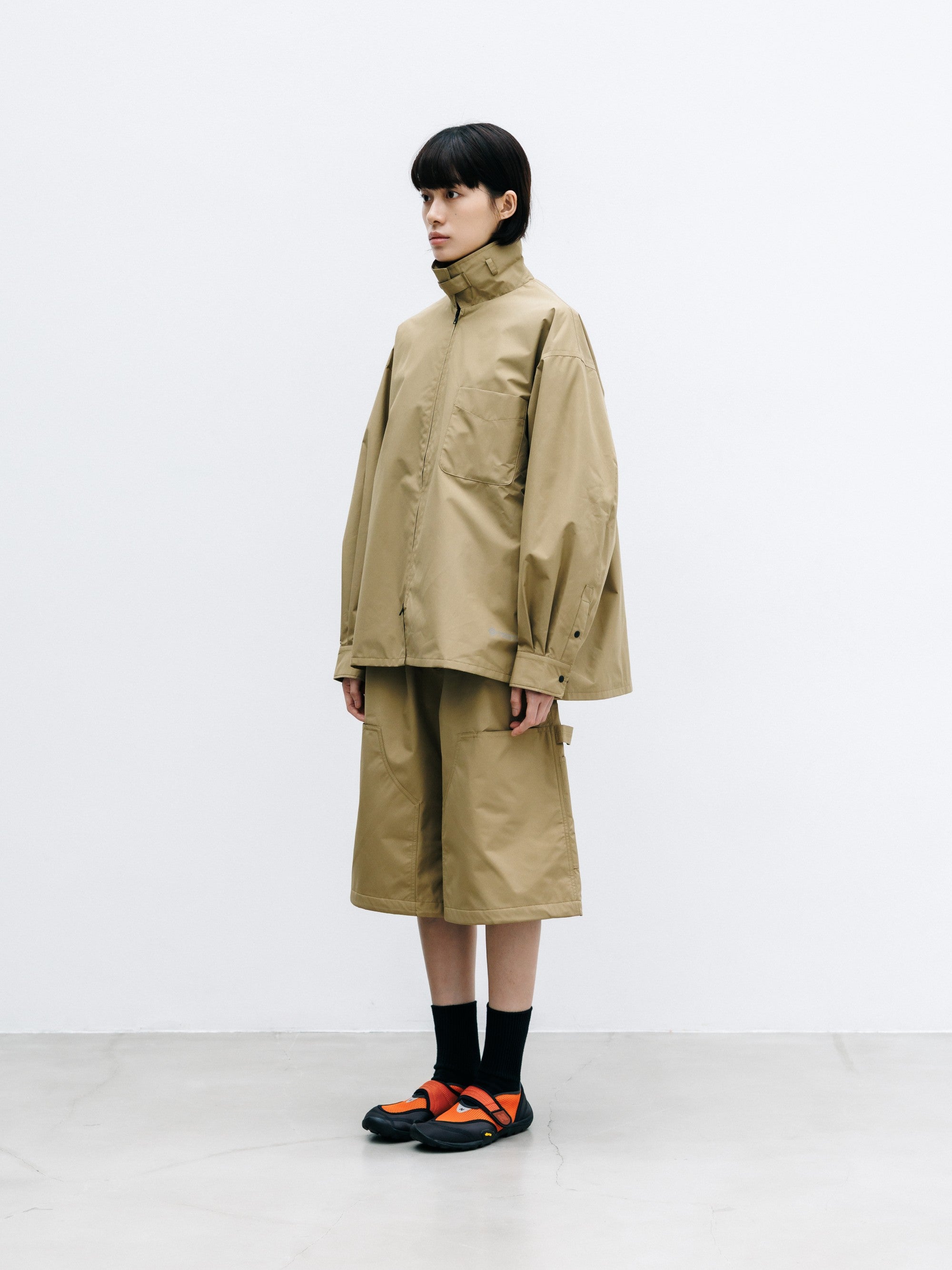 【8.8 SAT 20:00- IN STOCK】+phenix WINDSTOPPER® by GORE-TEX LABS CITY UNIFORM ZIPUP L/S SHIRT (CAMEL BEIGE)