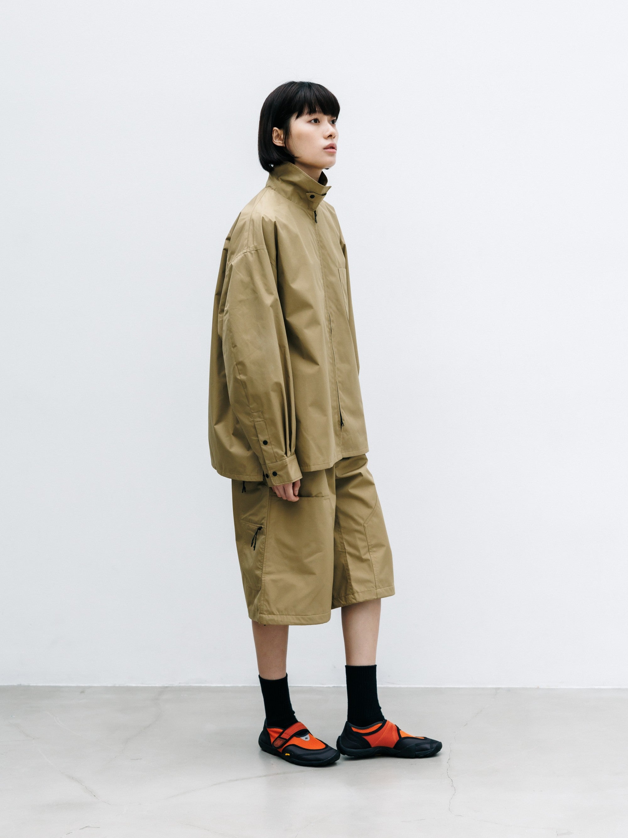 【8.8 SAT 20:00- IN STOCK】+phenix WINDSTOPPER® by GORE-TEX LABS CITY UNIFORM ZIPUP L/S SHIRT (CAMEL BEIGE)