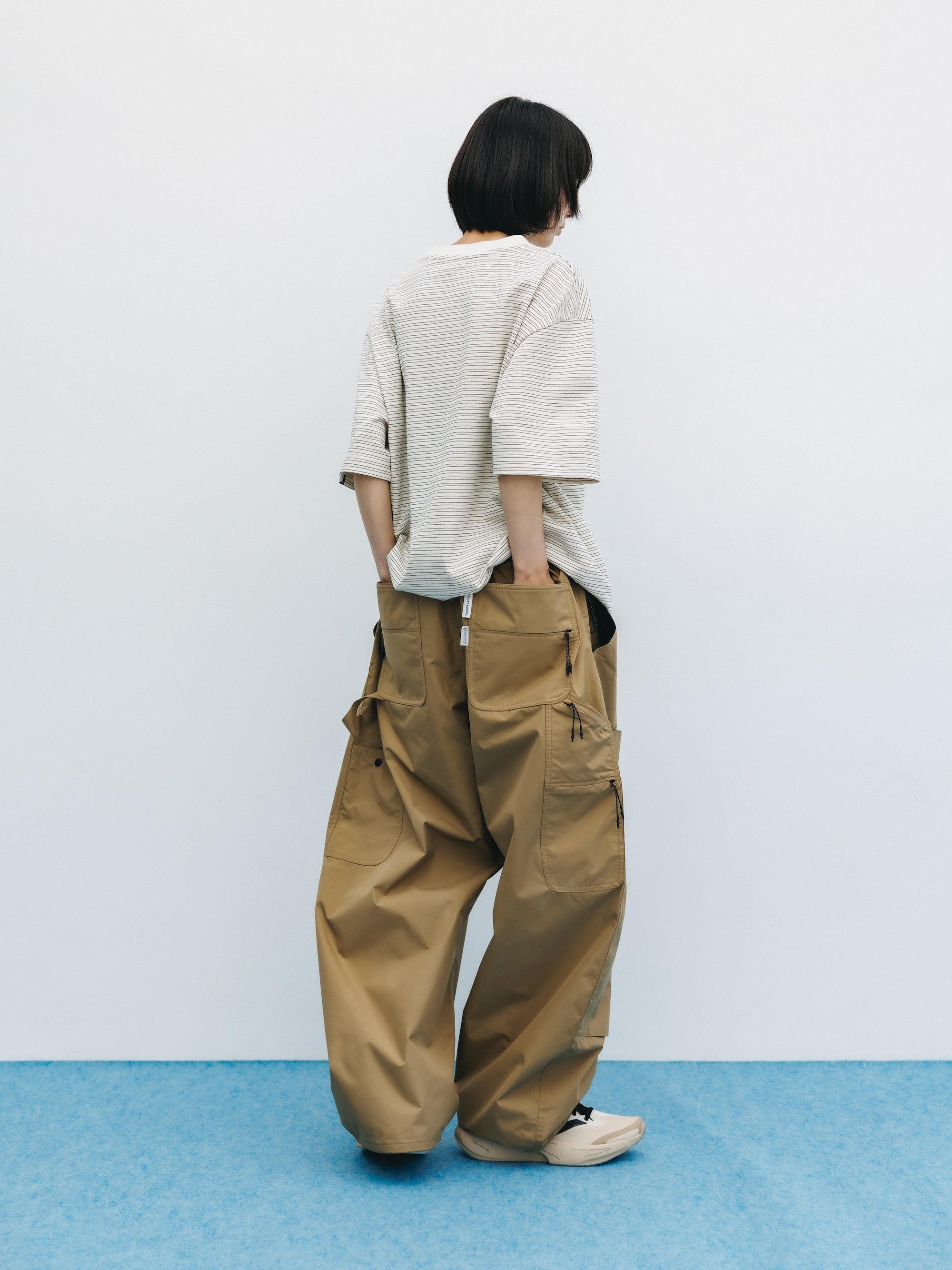 +PHENIX WINDSTOPPER® BY GORE-TEX LABS DOUBLE KNEE CURVED WORKER PANTS (CAMEL BEIGE)