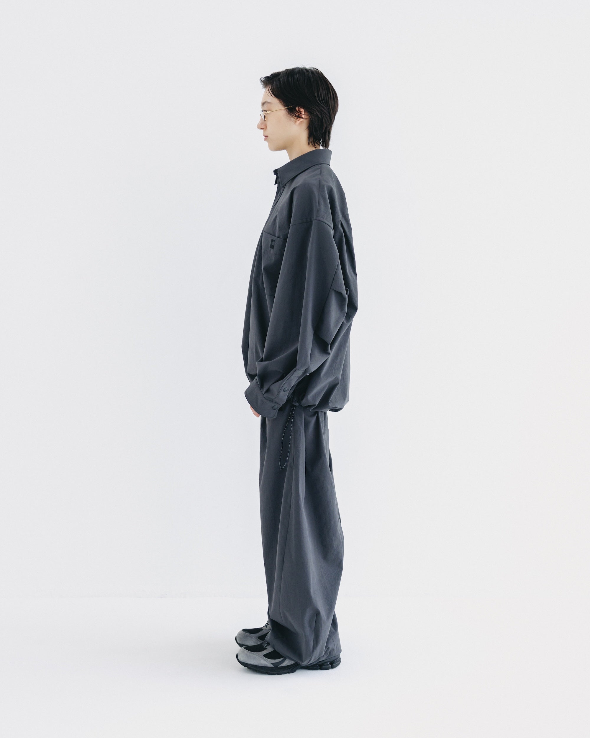 【9.20 SAT 20:00- IN STOCK】CITY UNIFORM L/S PULLOVER SHIRT (GRAY)