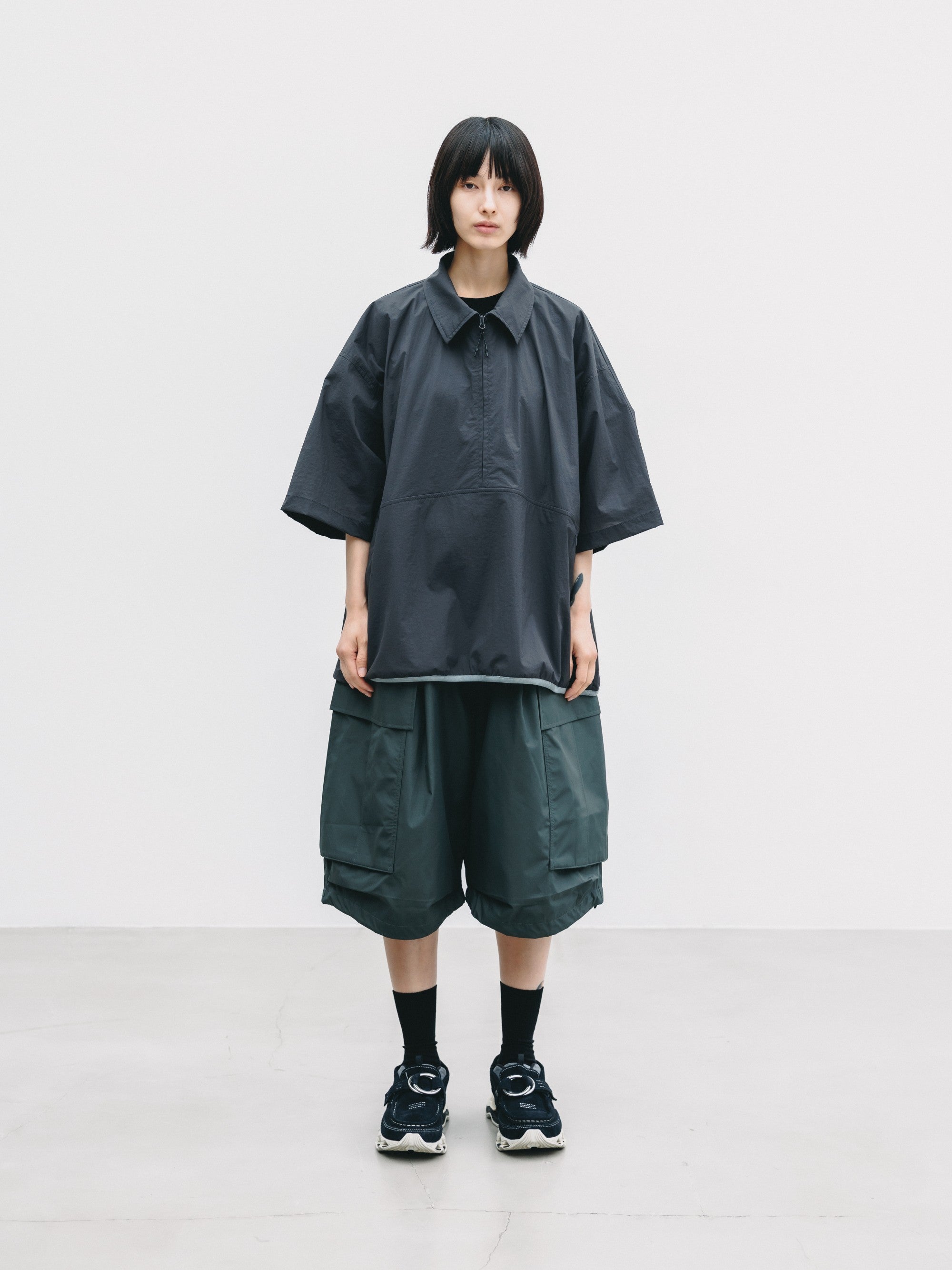 【7.18 SAT 20:00- IN STOCK】+phenix WINDSTOPPER® by GORE-TEX LABS CITY MEGA POCKET BALLOON CARGO HALF PANTS (ASPHALT GRAY)