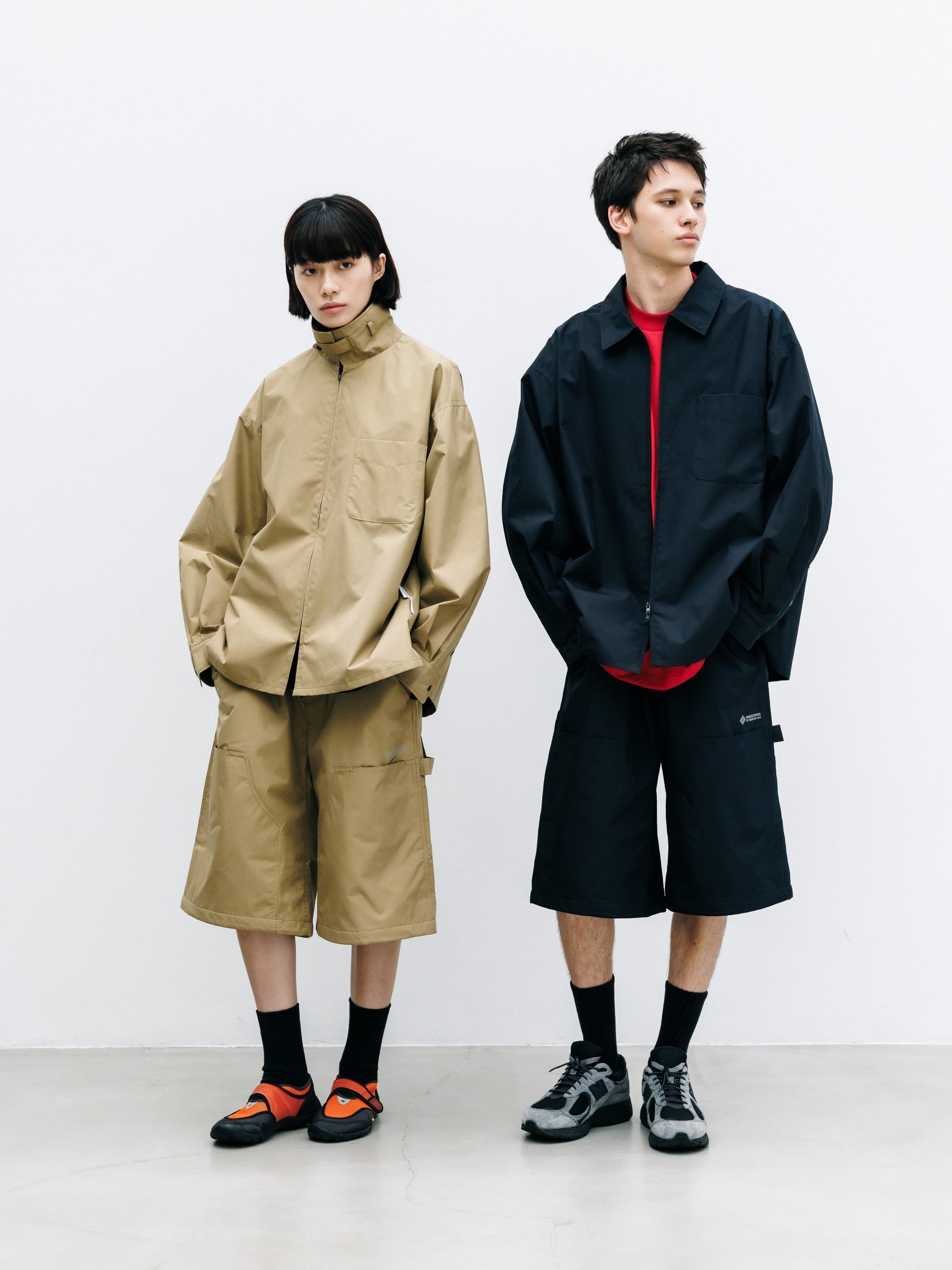 【8.8 SAT 20:00- IN STOCK】+phenix WINDSTOPPER® by GORE-TEX LABS CITY UNIFORM ZIPUP L/S SHIRT (CAMEL BEIGE)