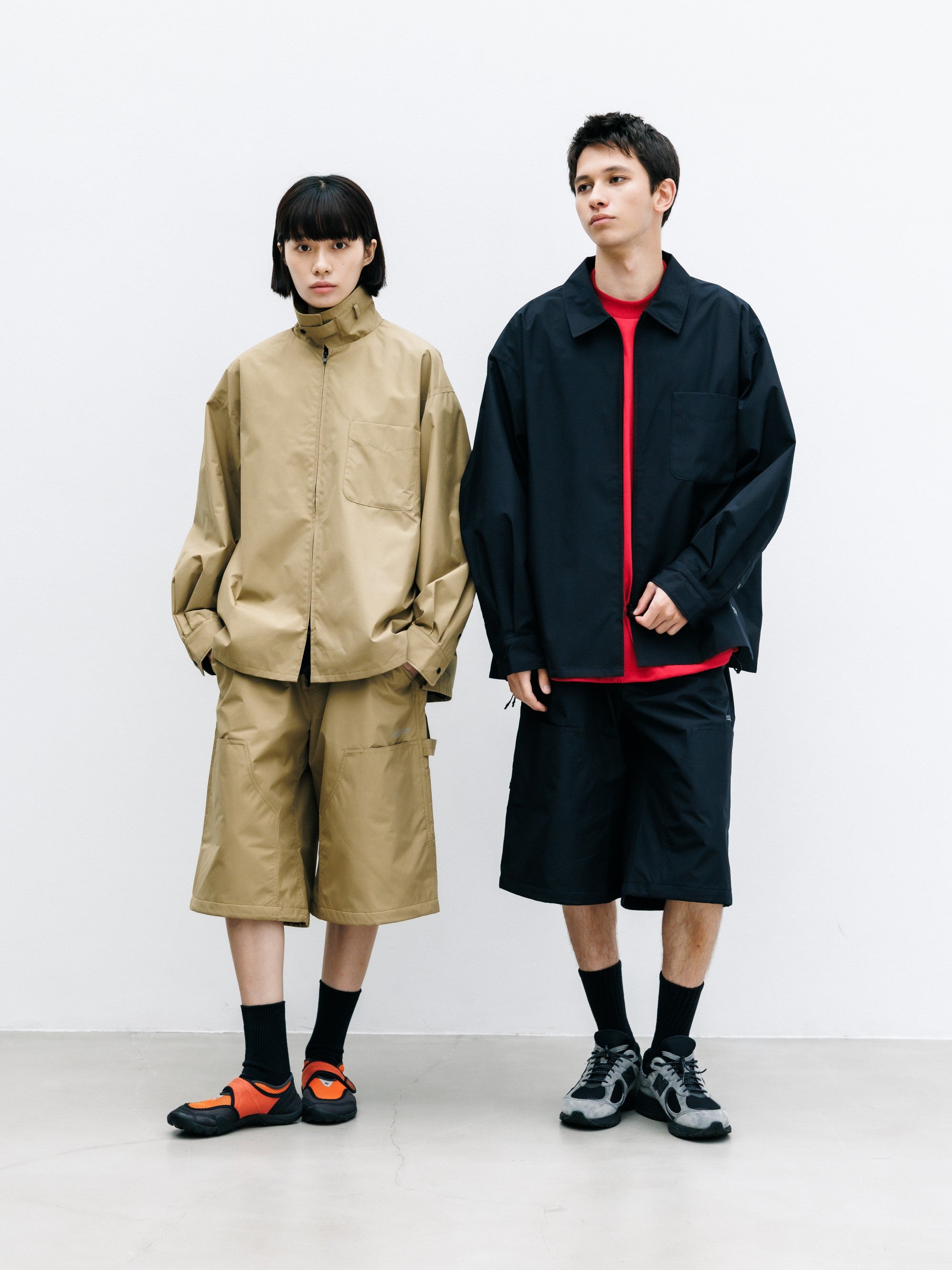 【8.8 SAT 20:00- IN STOCK】+phenix WINDSTOPPER® by GORE-TEX LABS CITY UNIFORM ZIPUP L/S SHIRT (CAMEL BEIGE)