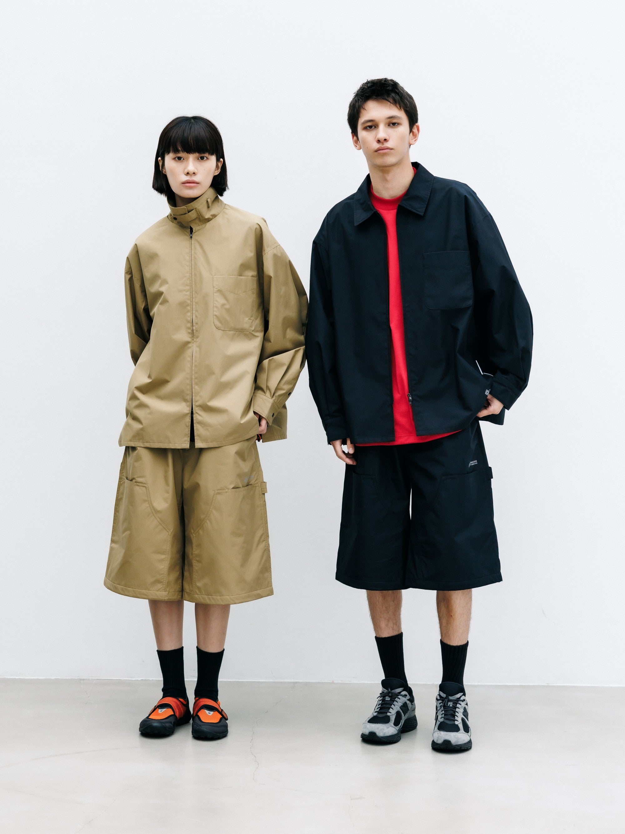 【8.8 SAT 20:00- IN STOCK】+phenix WINDSTOPPER® by GORE-TEX LABS CITY UNIFORM ZIPUP L/S SHIRT (CAMEL BEIGE)